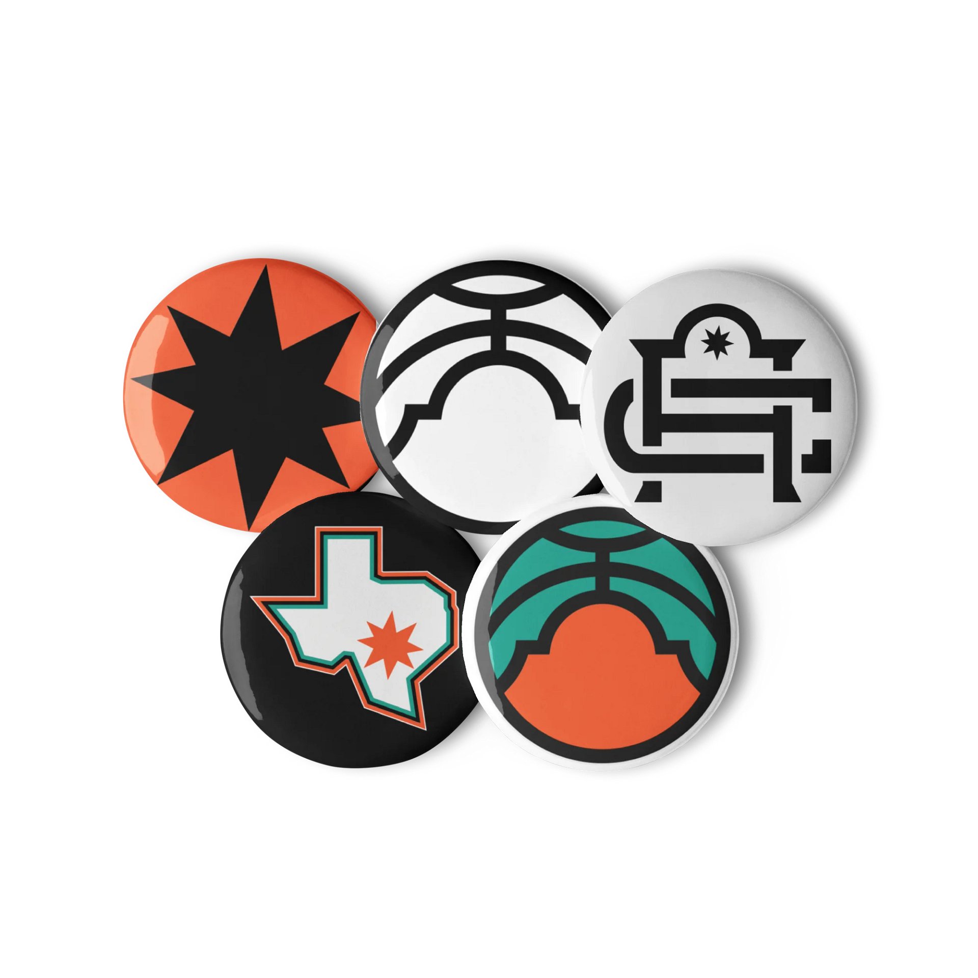 Alamo City Vaqueros 5-Piece Logo Set product image (2)