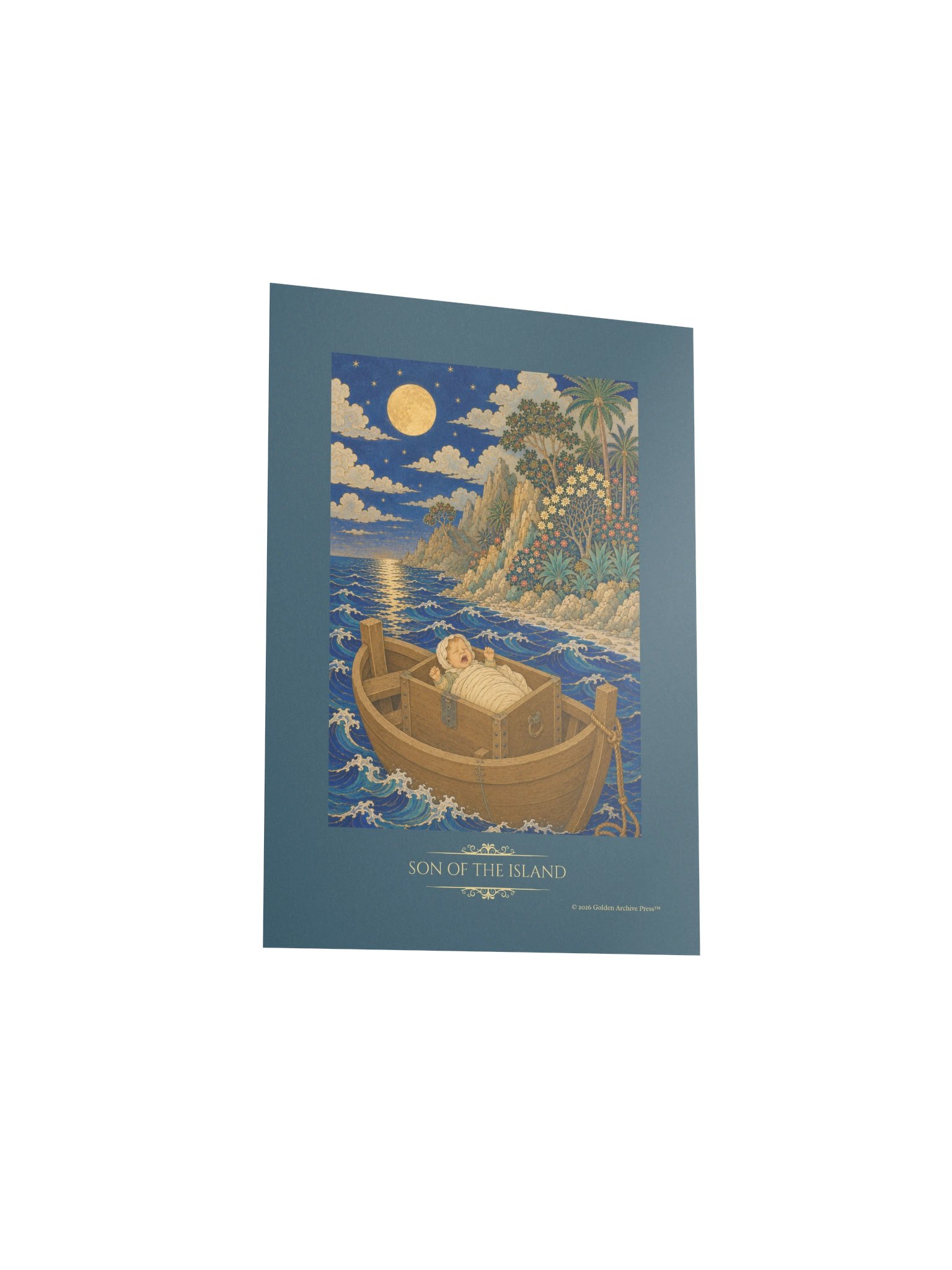 Son of the Island — Miniature Art Print (Baby and Sea) product image (19)