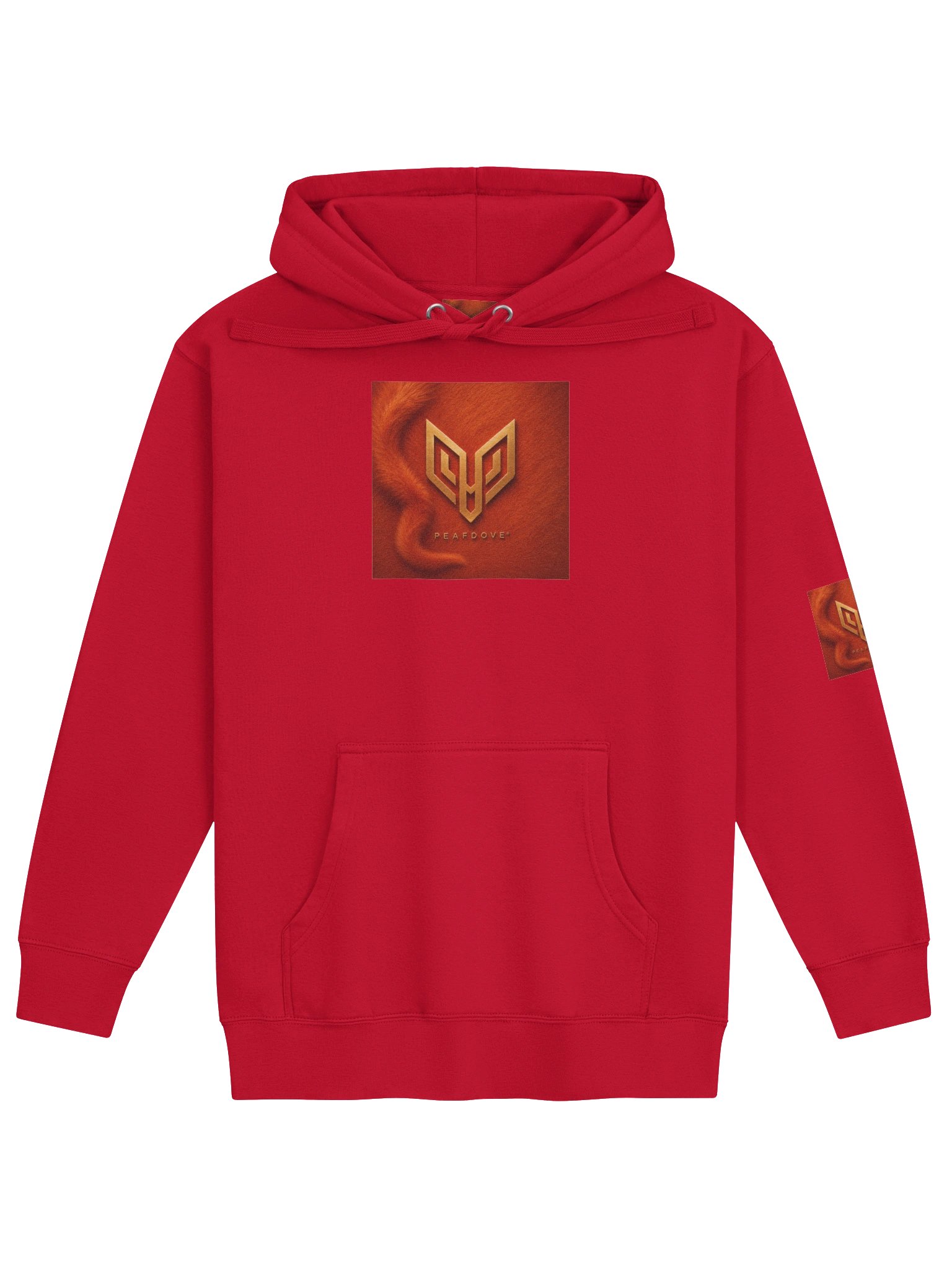 PEAFDOVE® RED HOODIE DUO — Cat Tail Signal Edition product image (1)