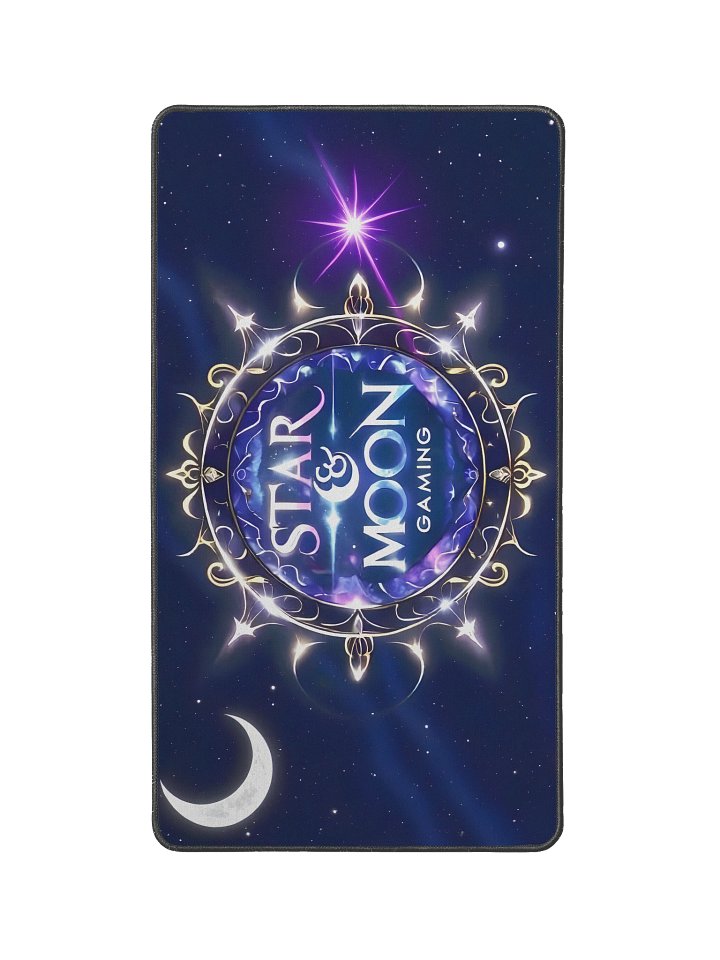 Star and Moon Gaming Logo Desk Mat product image (1)