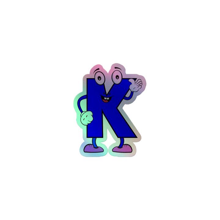 K Holographic Cartoon Character Sticker product image (1)
