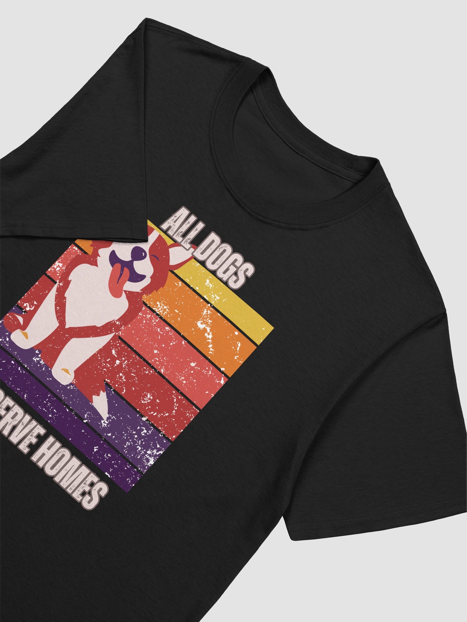 All Dogs Deserve Homes – Retro Dog Lover T-Shirt product image (5)