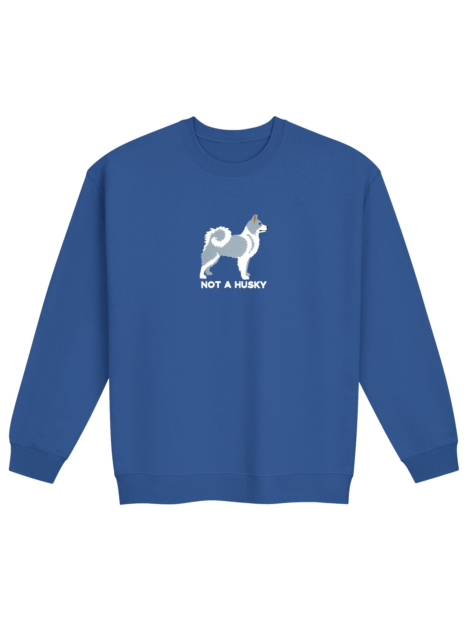 Not a Husky Sweatshirt (Embroidered) of a Yakutian Laika(Gray & White) product image (4)