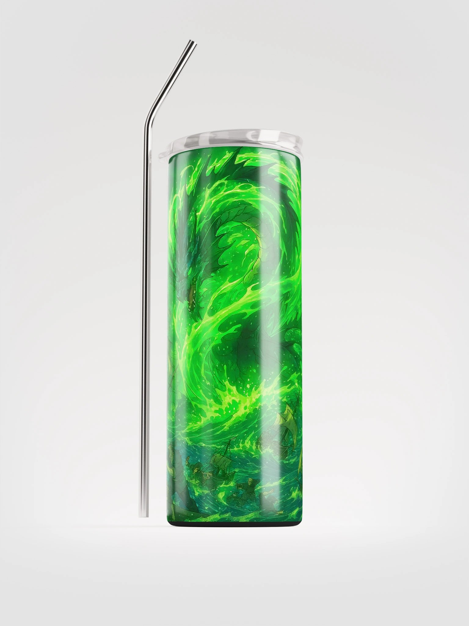 Stormy Sea Dragon Stainless Steel Tumbler product image (1)