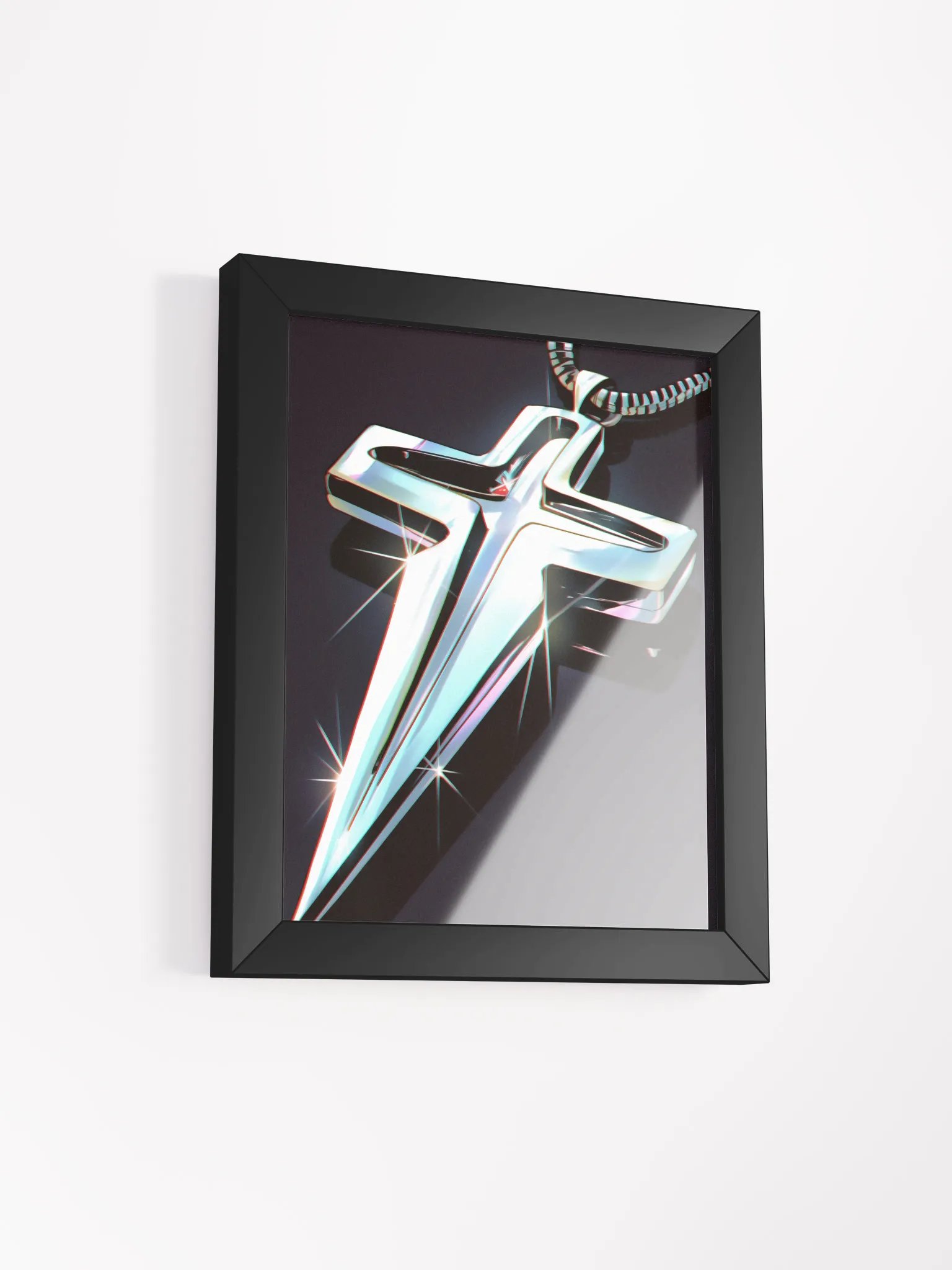 Metallic Cross Framed Poster product image (2)