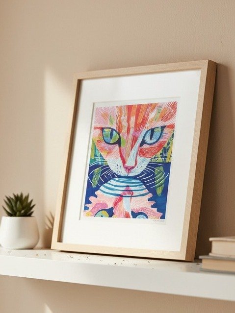 Cat Reflection Print product image (1)