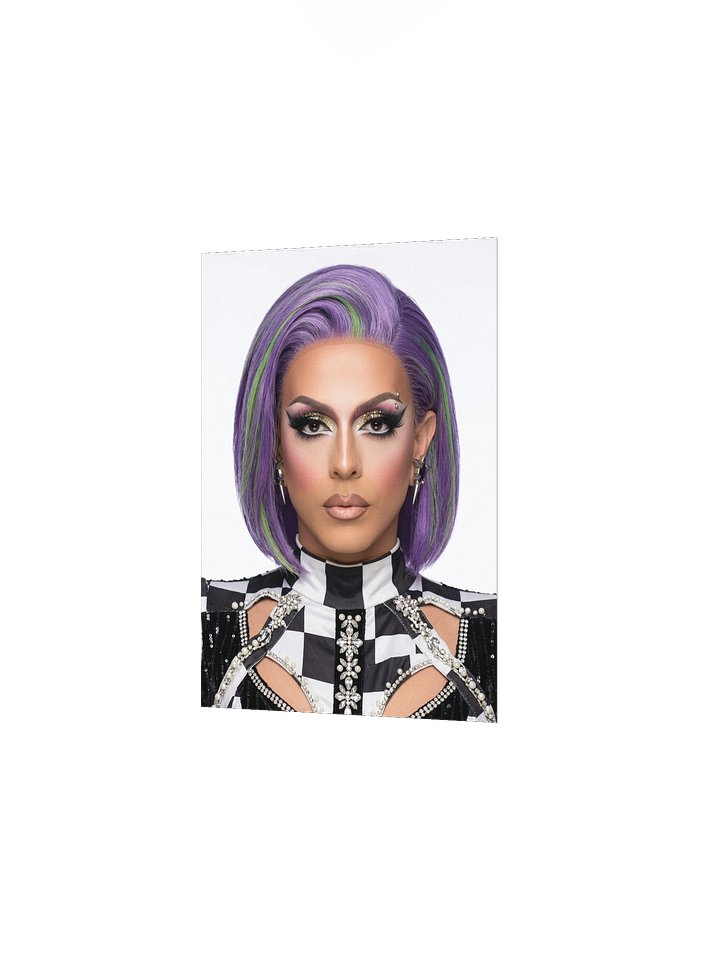 "Checkered Glam" Headshot Matte Art Print product image (2)