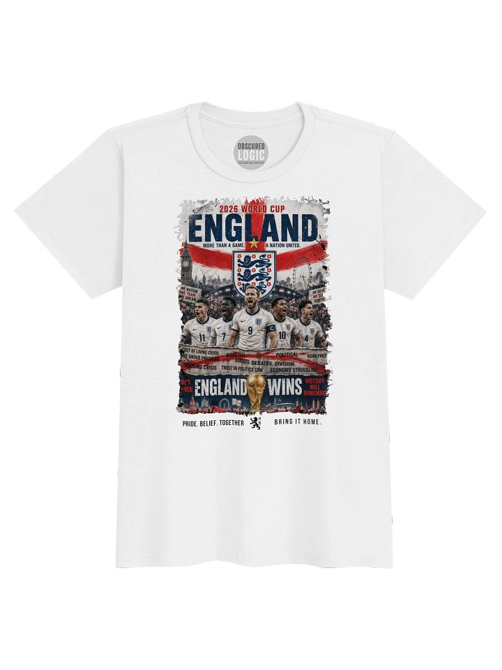 England 2026 World Cup Fan Poster Tee product image (1)