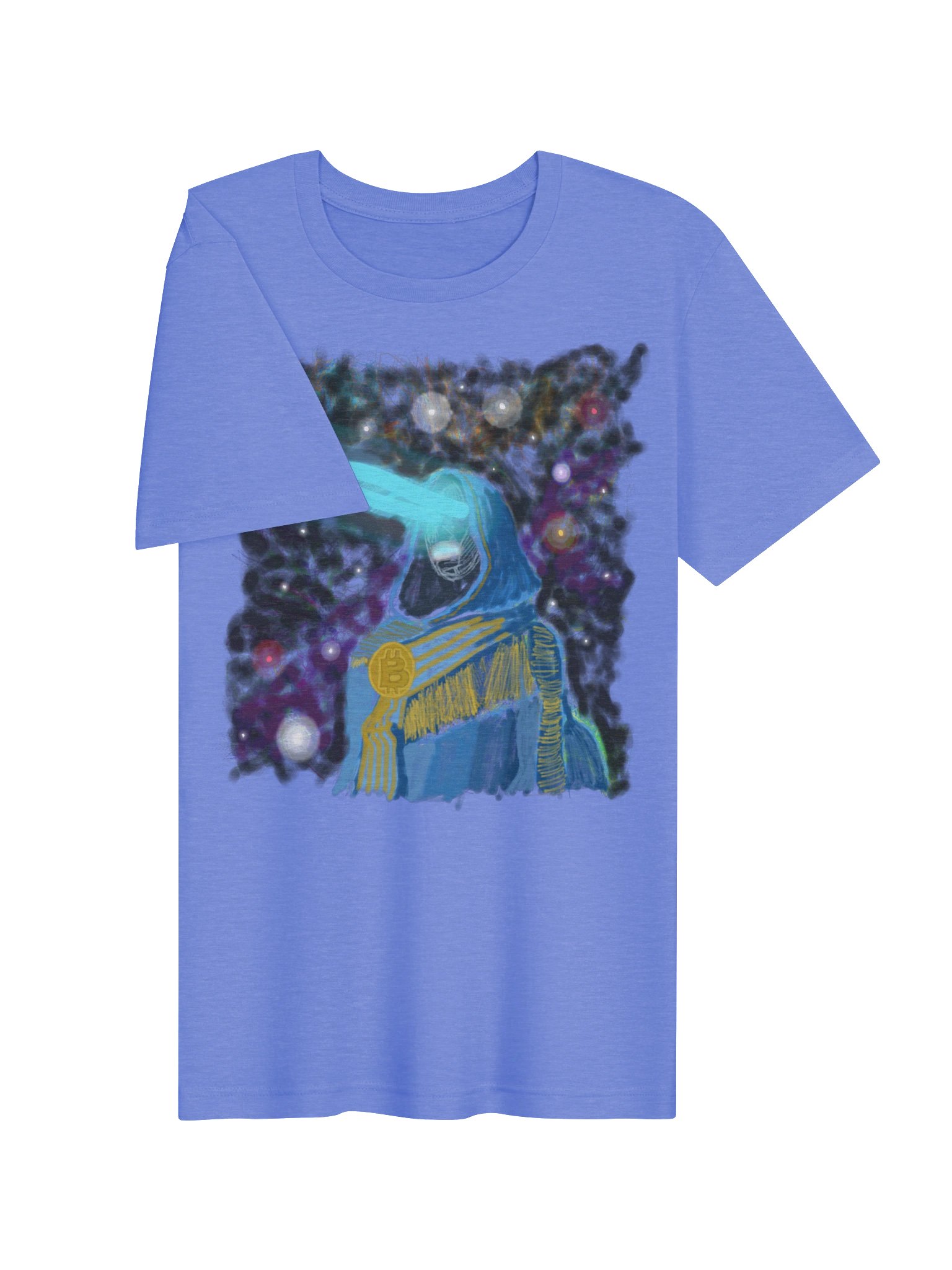 Cosmic Bitcoin Hooded Figure Tee product image (12)