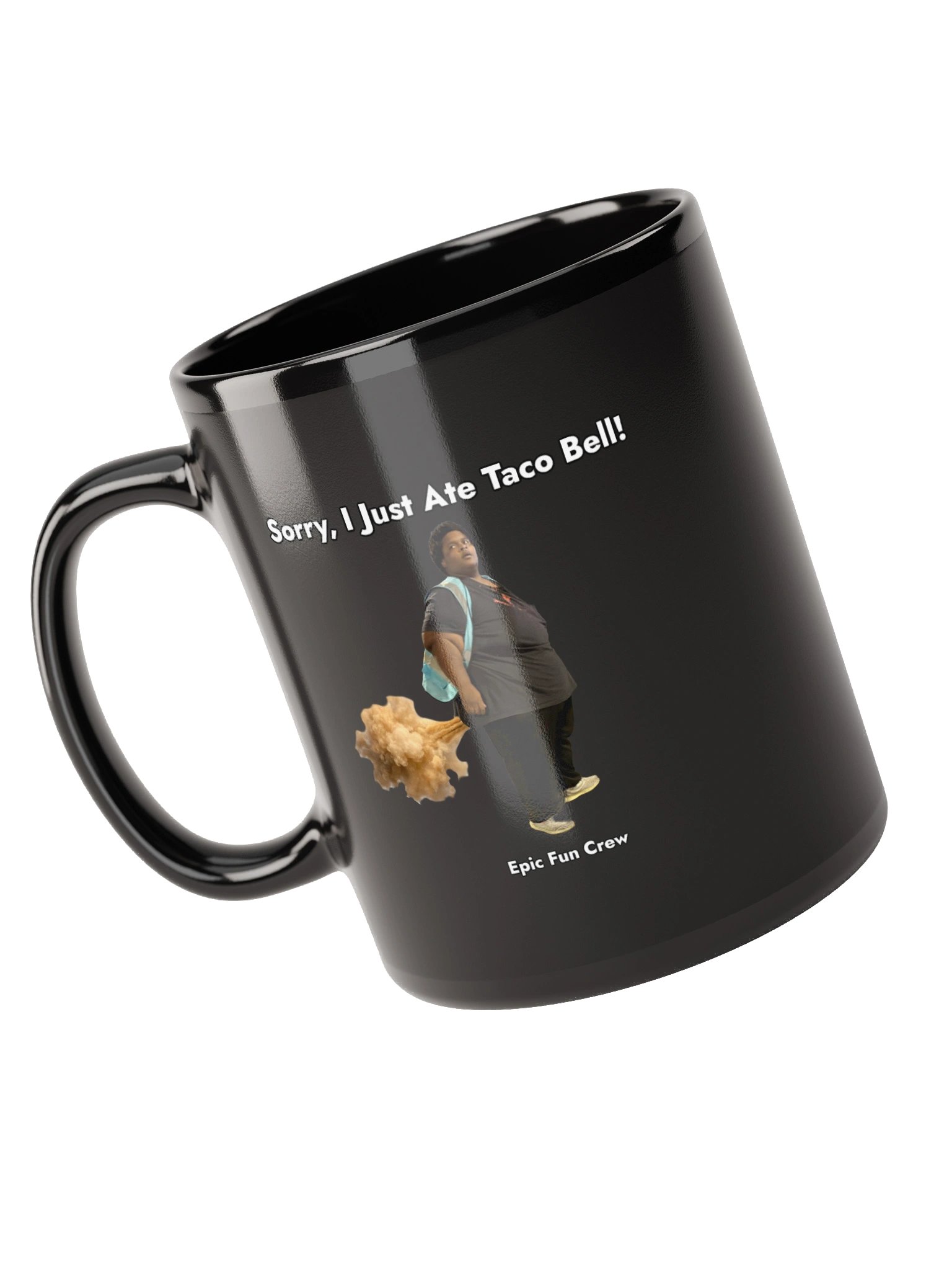 Sorry I just ate Taco Bell Mug (Black) product image (10)