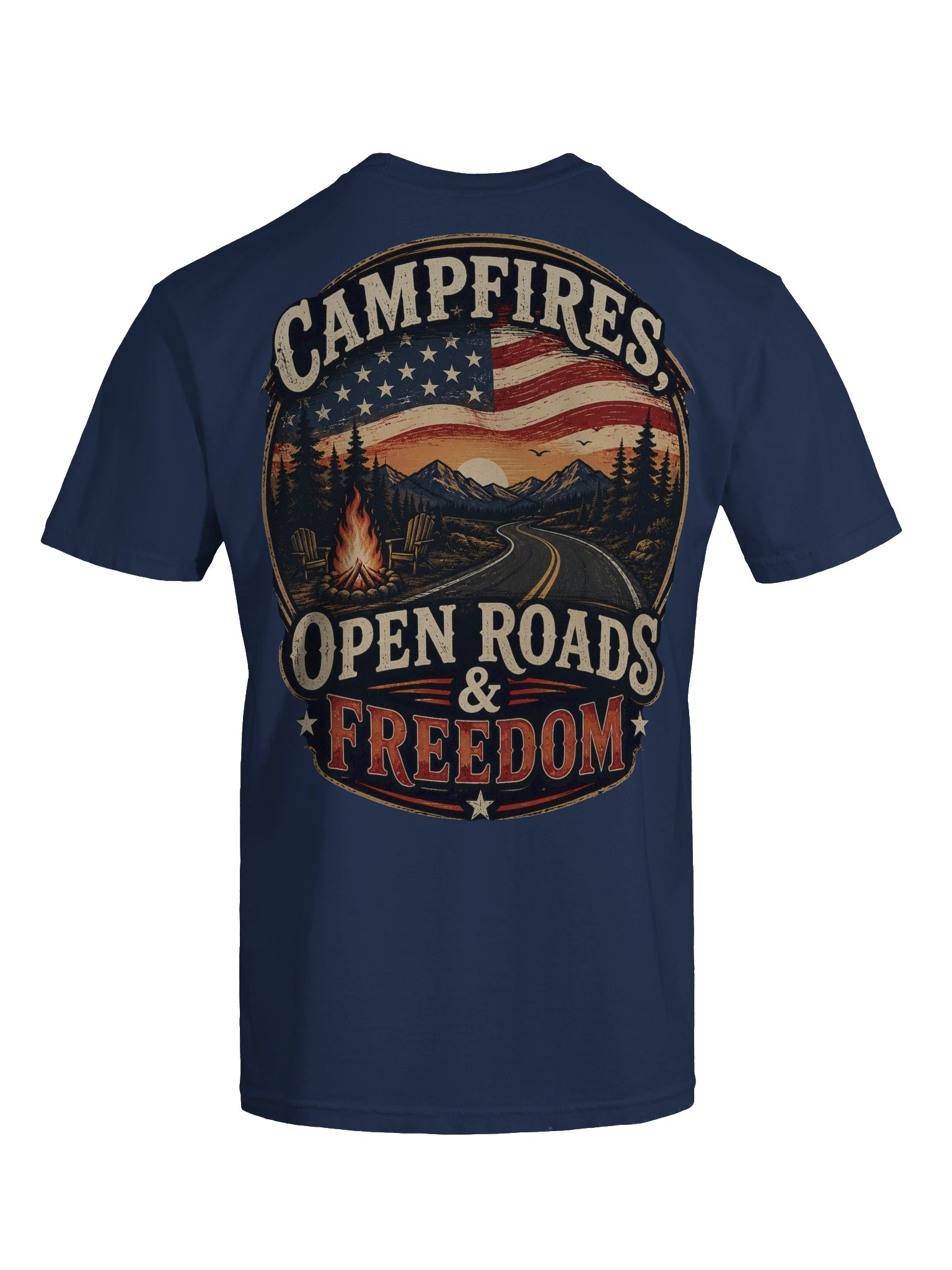 Campfires, Open Roads & Freedom Tee 🇺🇸🏕️ product image (89)