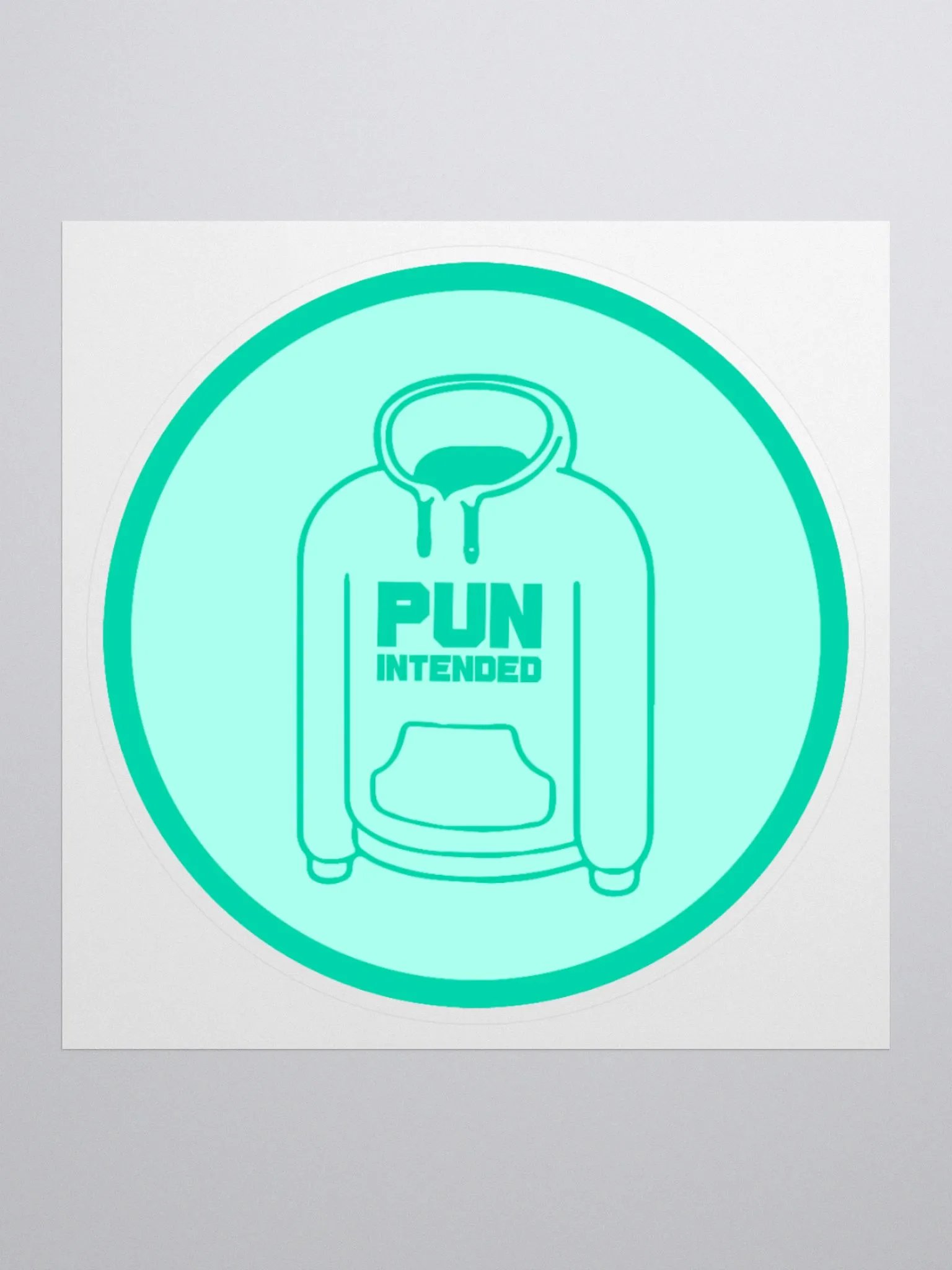 Pun-Intended Socials Logo Sticker product image (1)