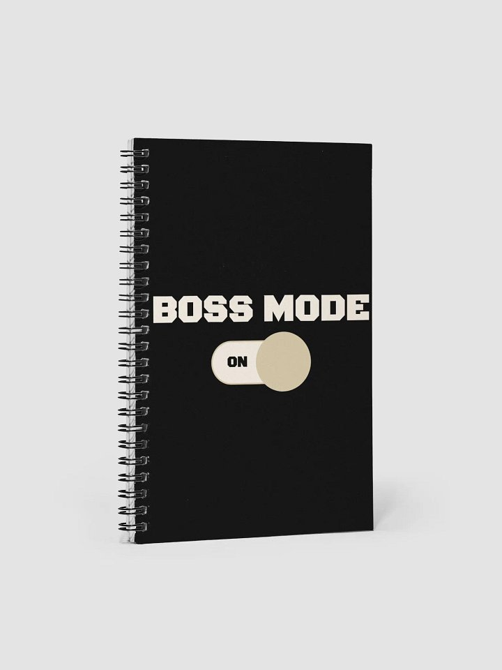 Boss Mode Spiral Notebook - Black product image (1)