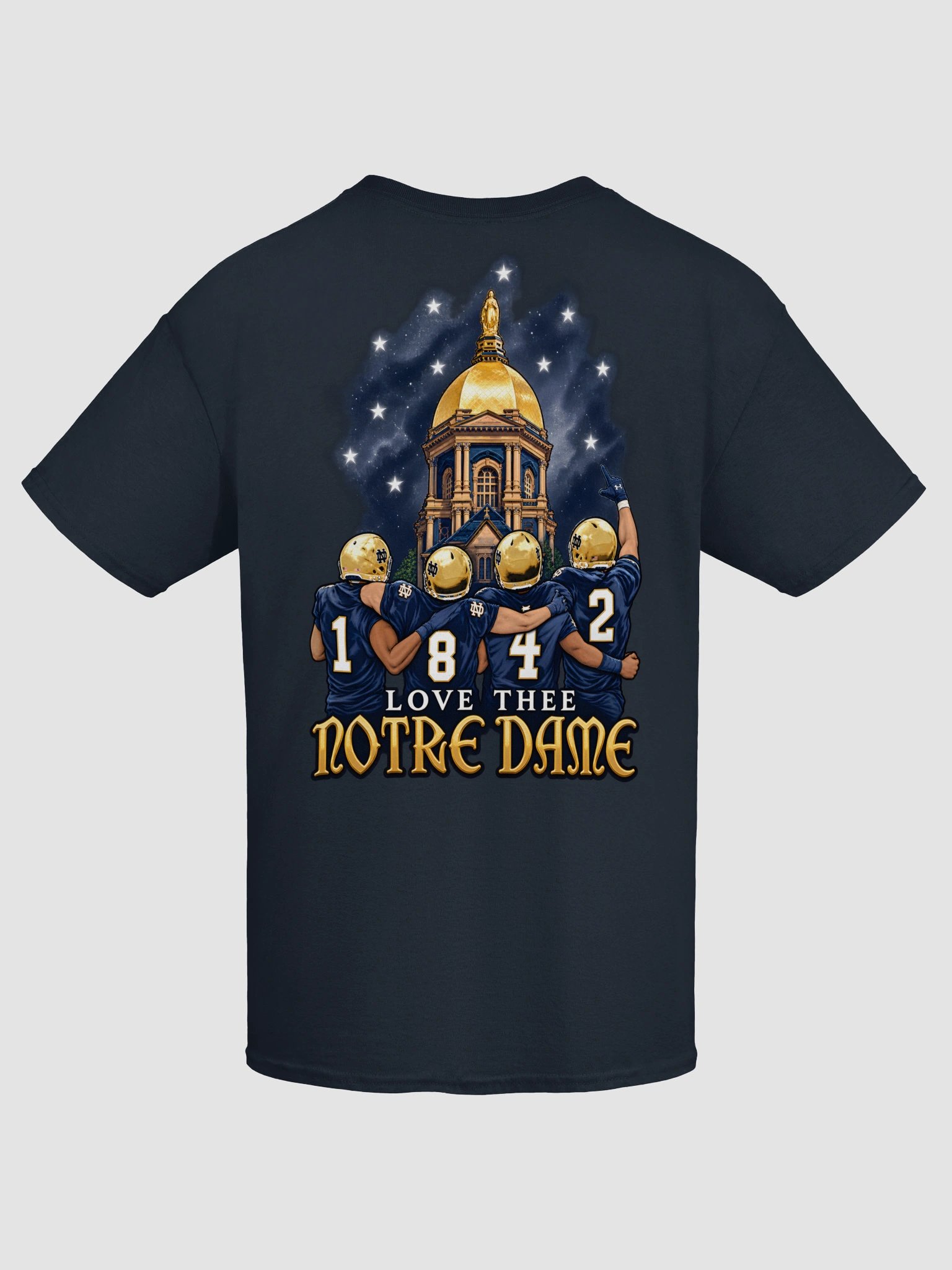 Notre Dame The Shirt 2026 Navy Blue T-Shirt - Fighting Irish Football Ring Edition product image (8)