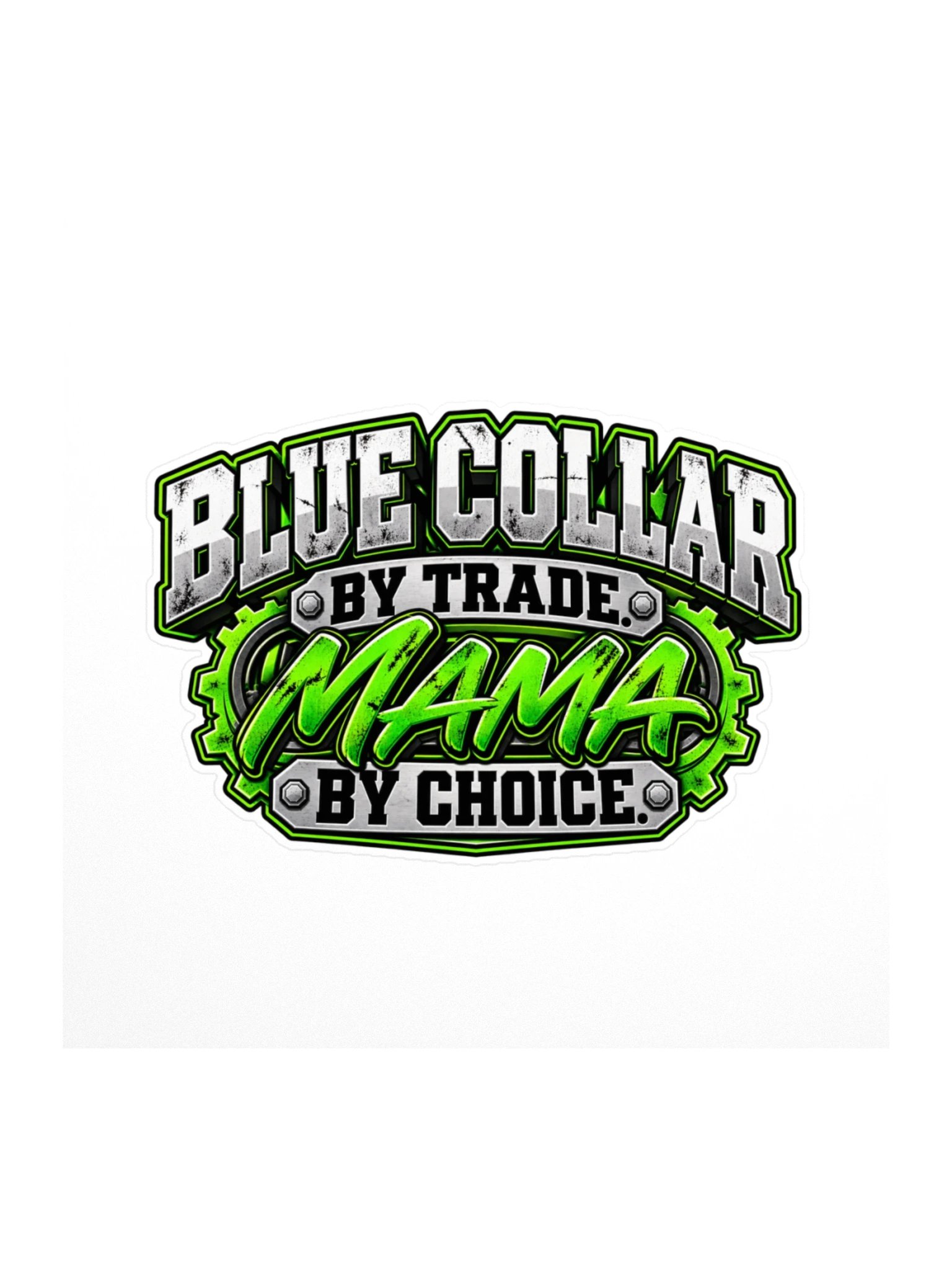 Moose Blue Collar Mama Sticker product image (1)