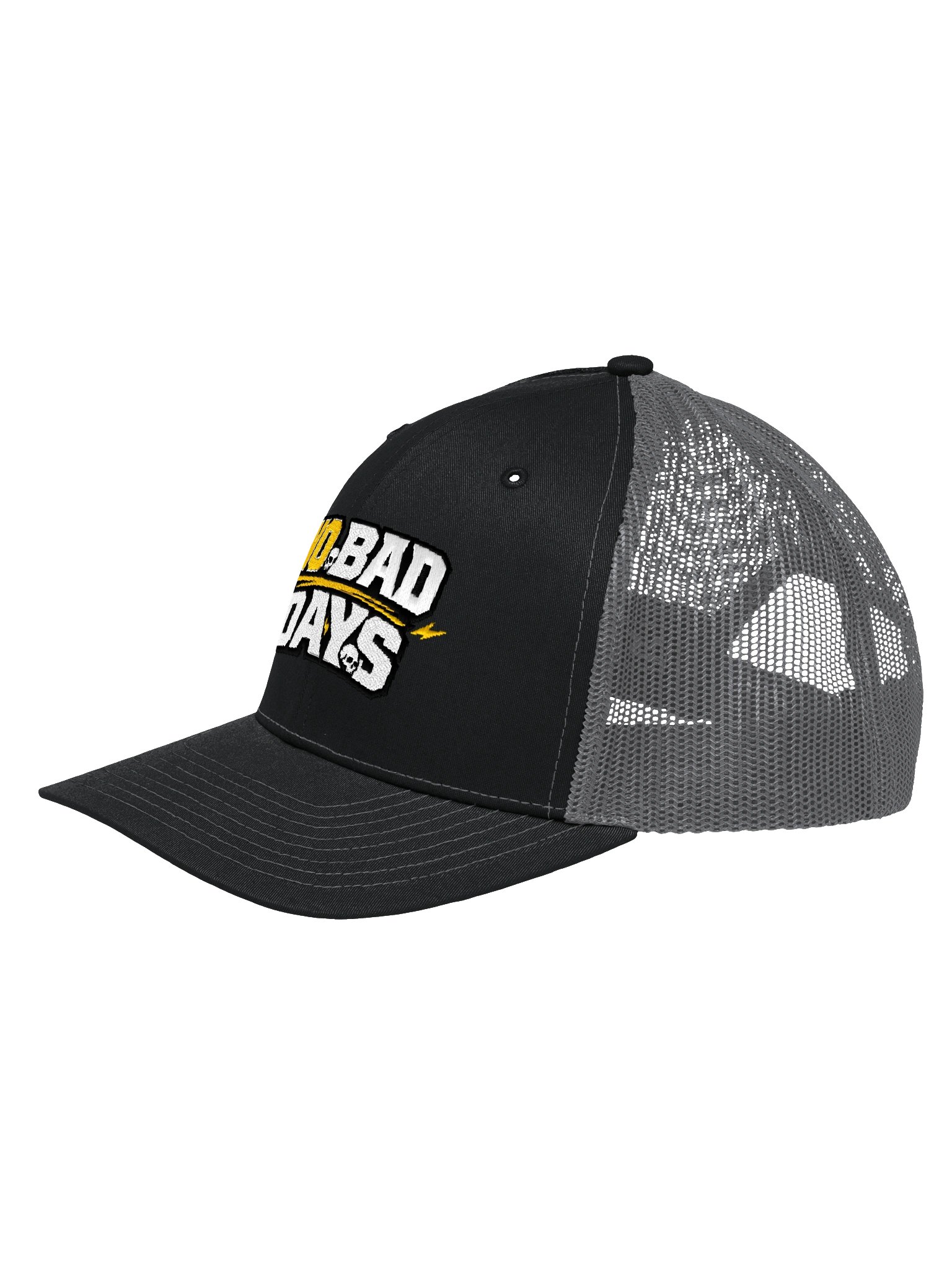 No Bad Days Skull Trucker Hat product image (8)