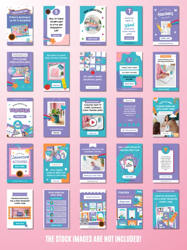 Pinterest Pin Templates for TPT Sellers product image (4)