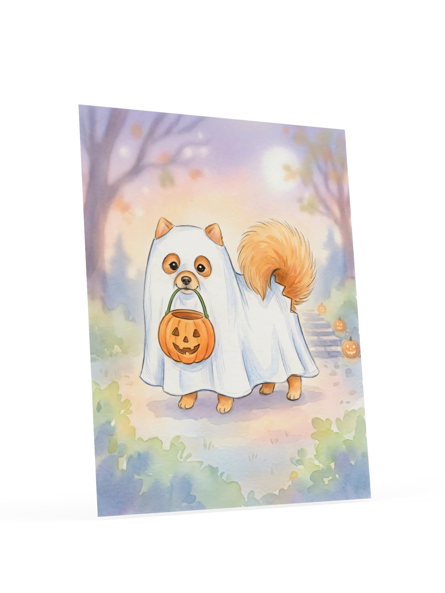 Little Ghost Pomeranian Poster product image (18)