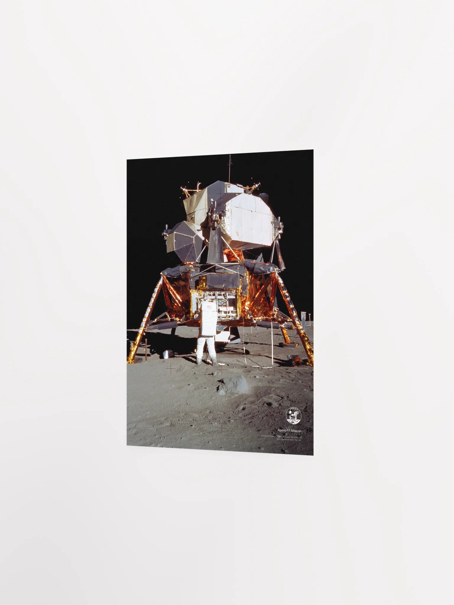 NASA Apollo 11: Edwin Aldrin and Lunar Module, 1969 — space poster, space art, photo poster, NASA print, space wall decor product image (8)