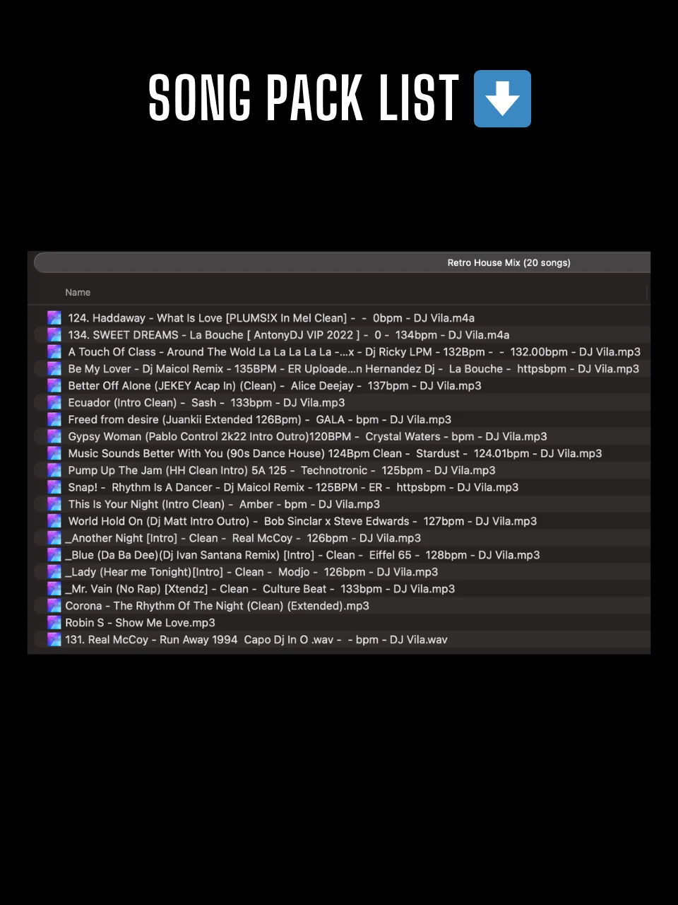 Retro House Party Mix – Song Pack product image (2)