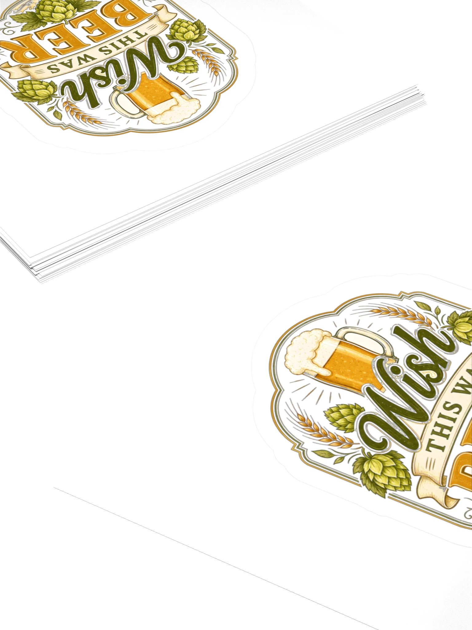 Wish This Was Beer Sticker product image (4)