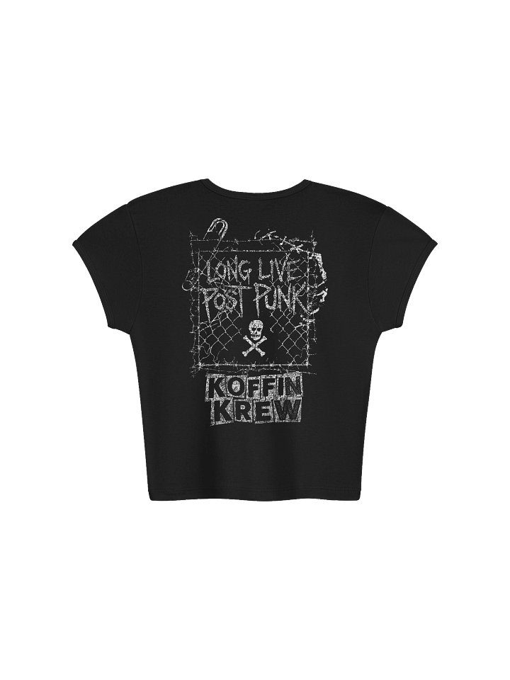 Ministry Of Punk Womens Ribbed Baby Tee Crop Top product image (2)