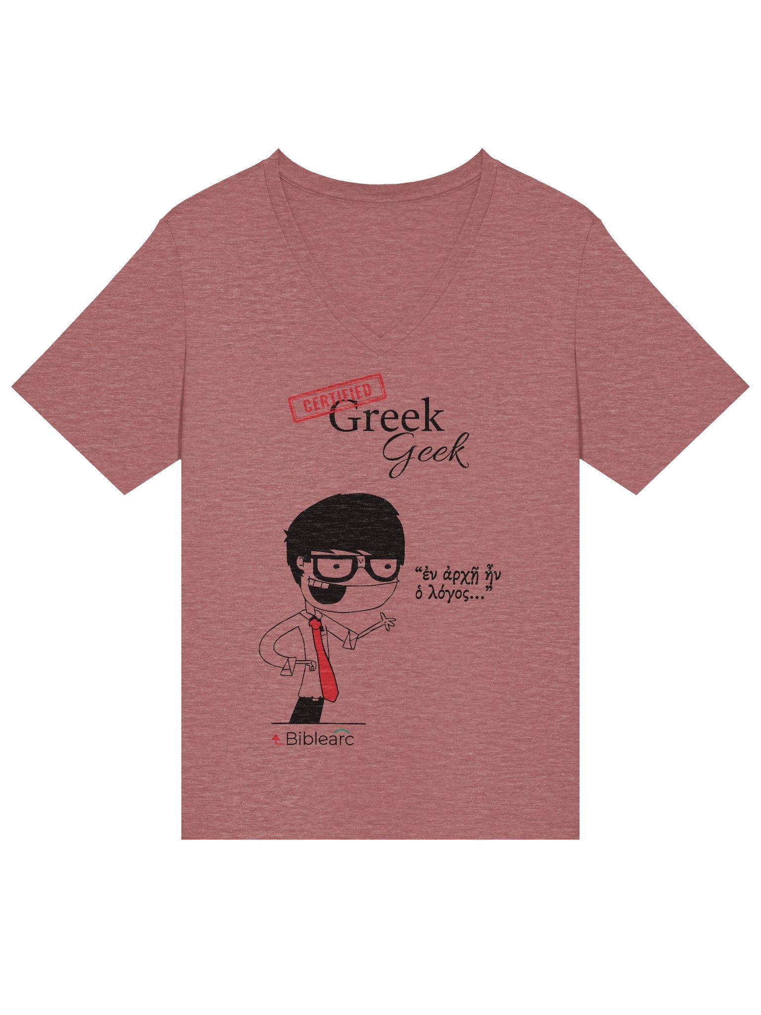 Greek Geek Women’s V-Neck T-Shirt product image (3)