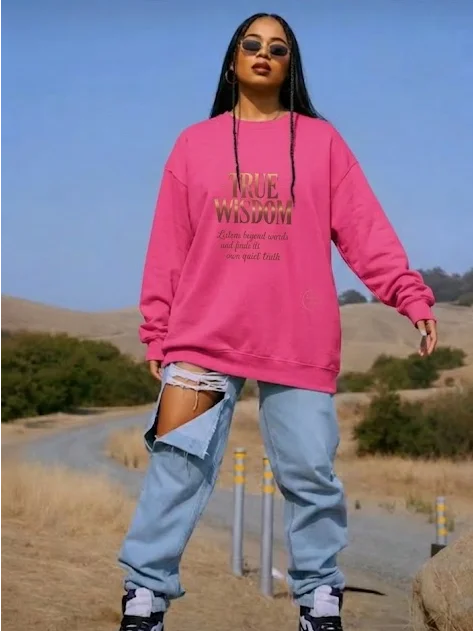 True Wisdom Metallic Sweatshirt product image (1)