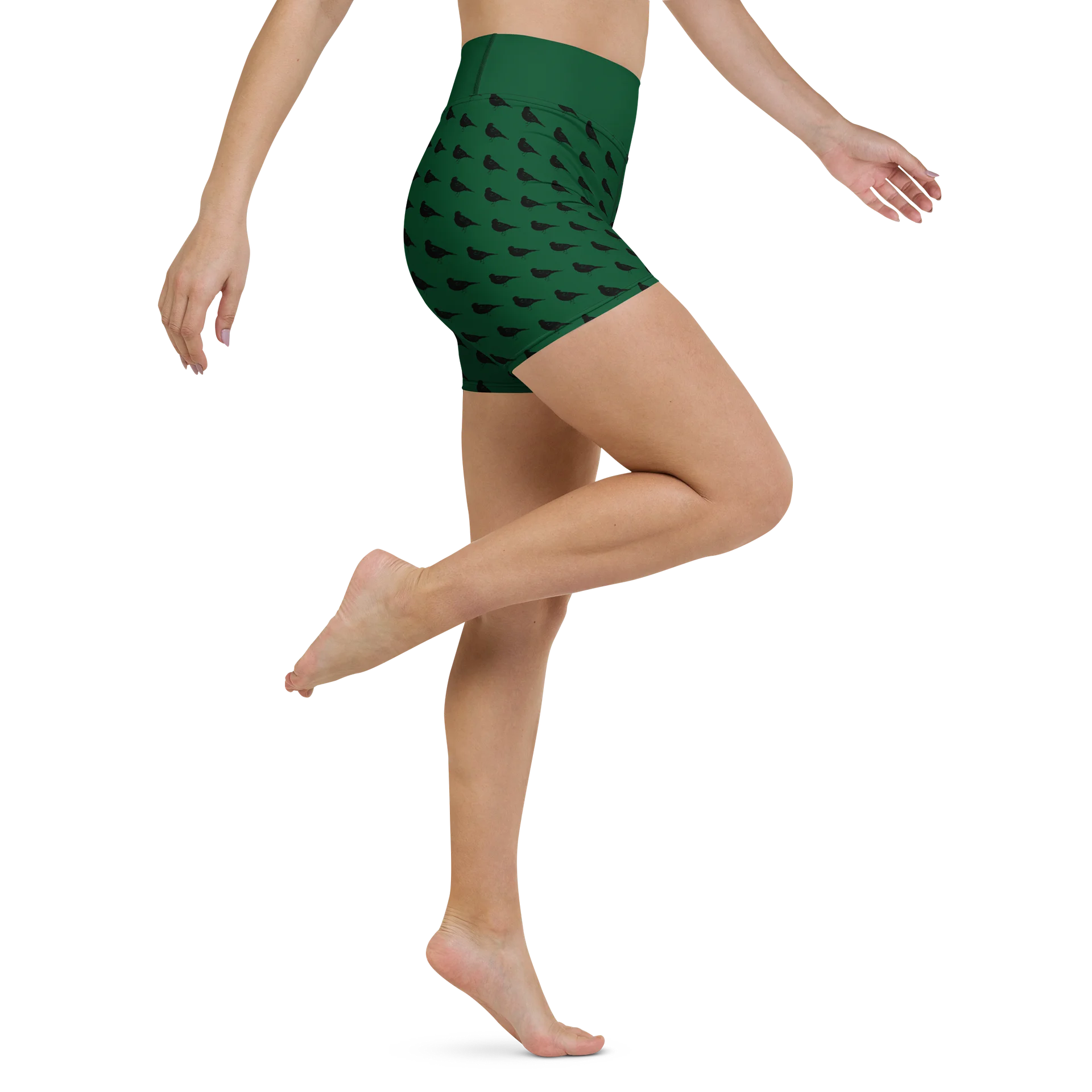 The Wandering Nightingale Yoga Shorts product image (6)