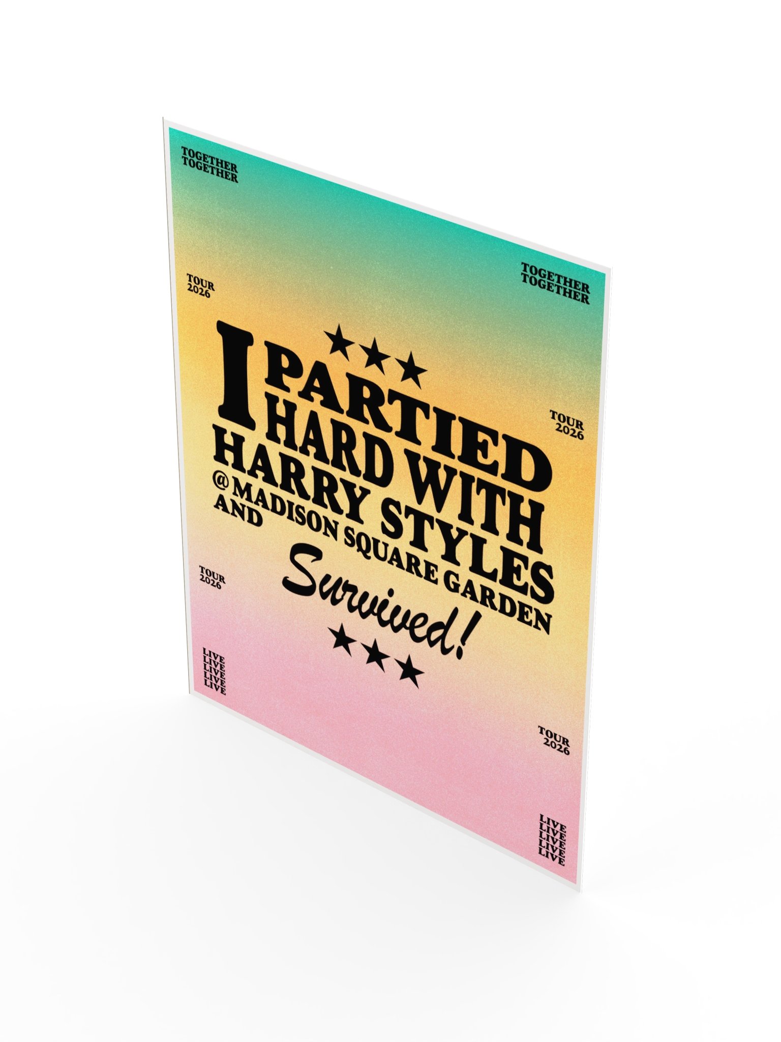 Partied Hard MSG Poster product image (3)