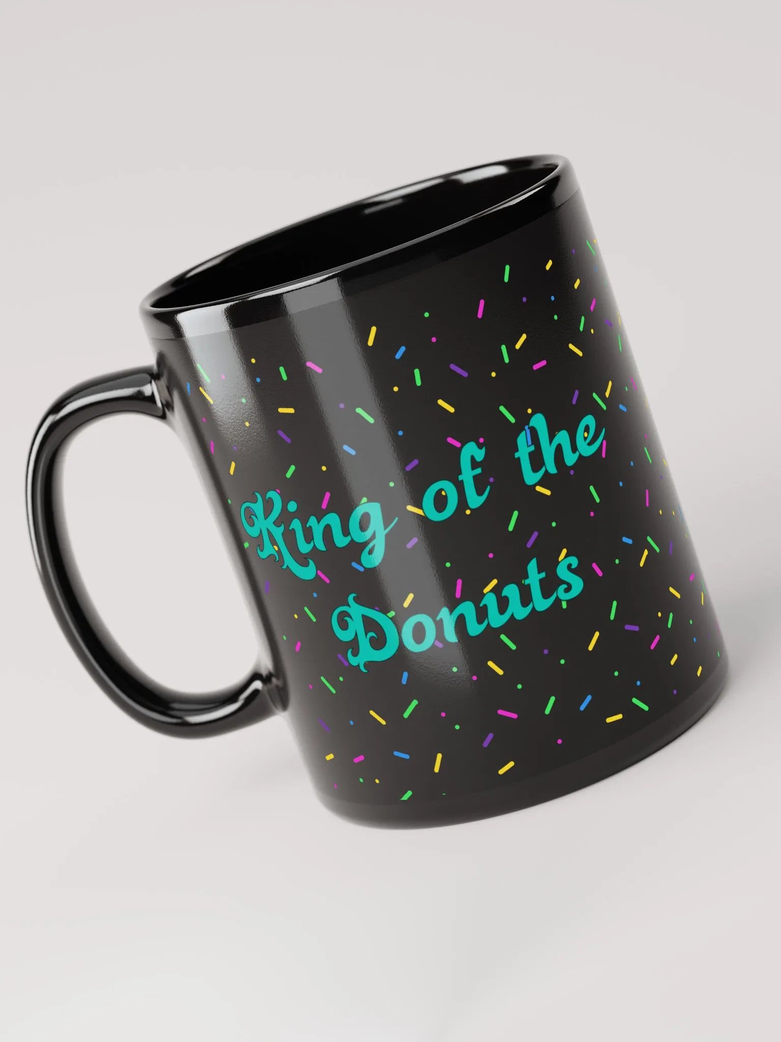 King of the Donuts Black Mug product image (5)