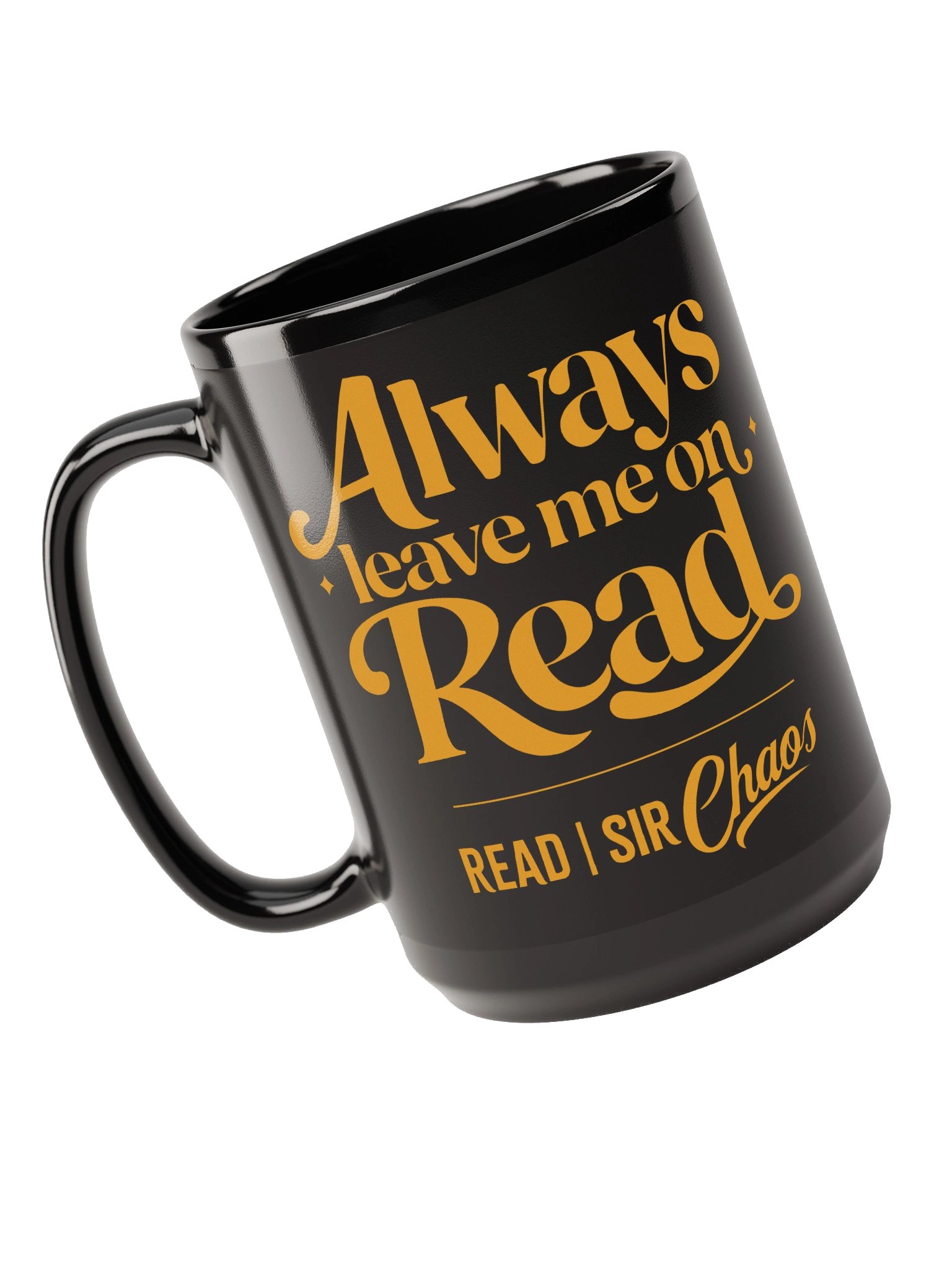 Leave Me on Read Black Mug product image (3)