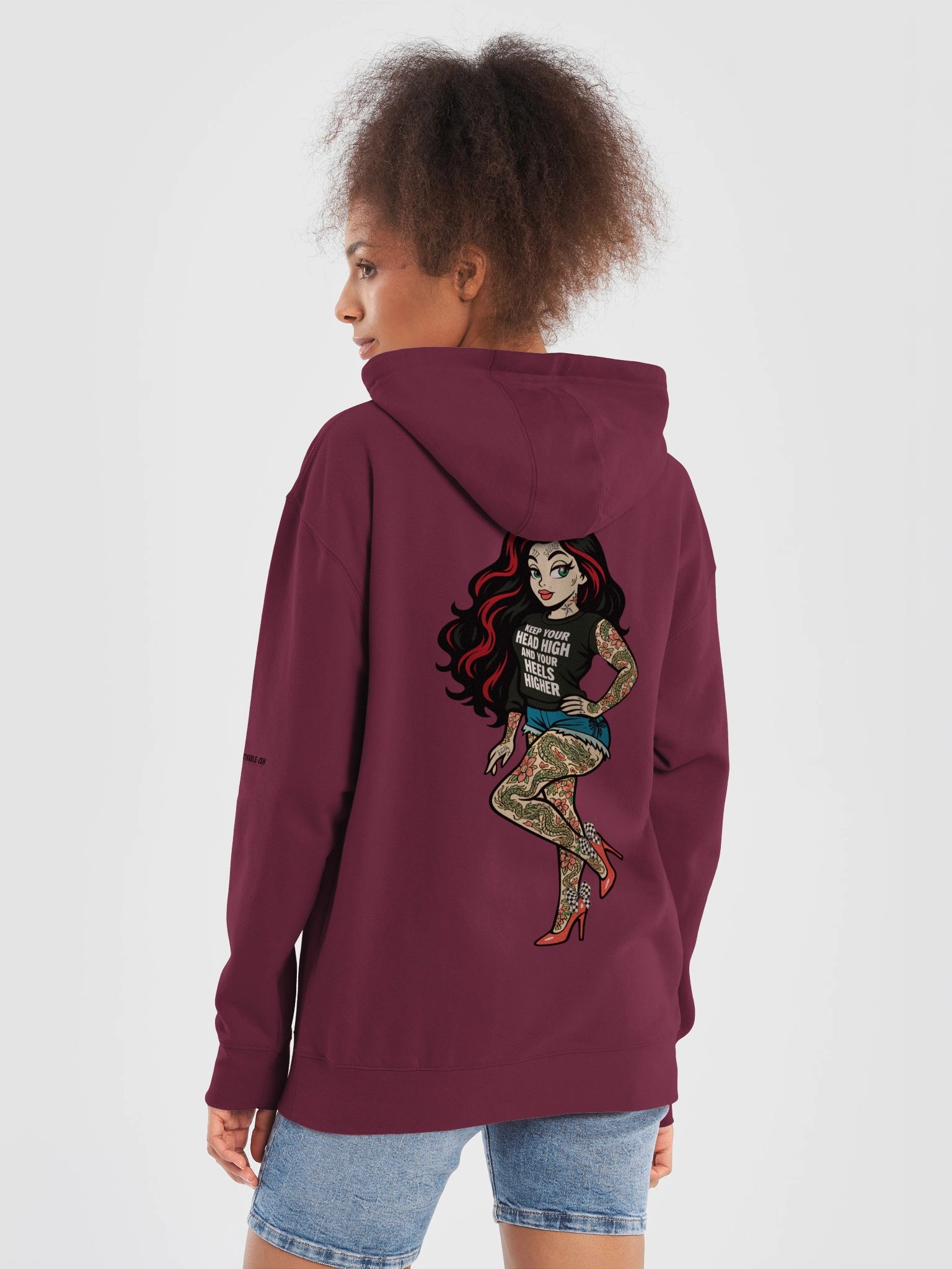 UNF★CKWITHABLE-ISH™ Features Skarlitt Pin-Up Icon Women's Hoodie Buttery Soft product image (6)