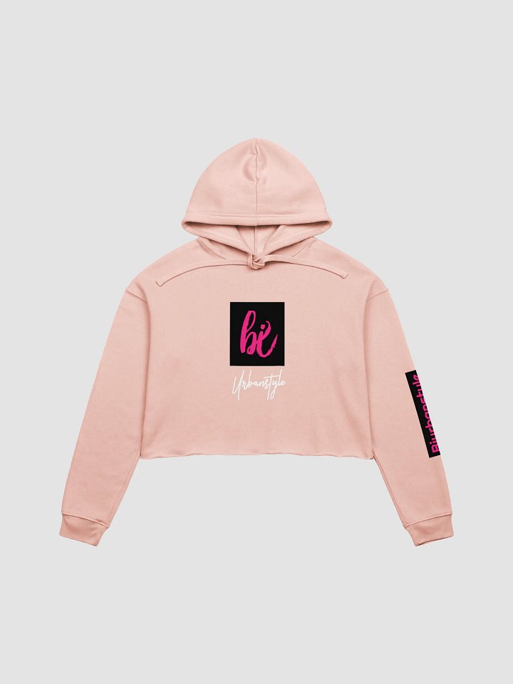 Bi Pink Cursive Crop Hoodie product image (2)