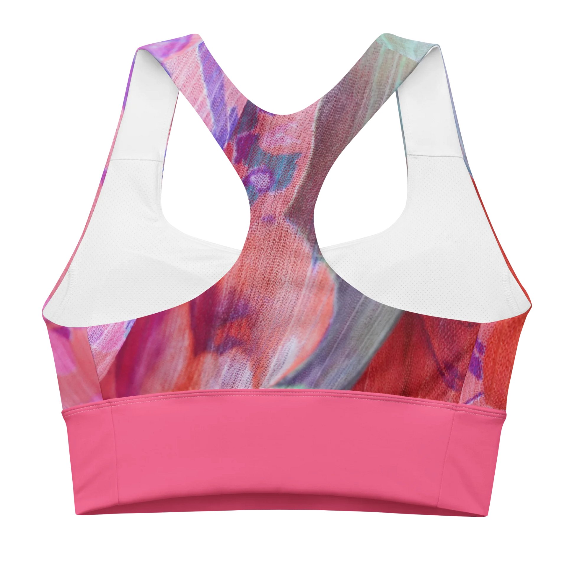 Paradise Breeze Brink Pink Recycled Longline Sports Bra product image (2)