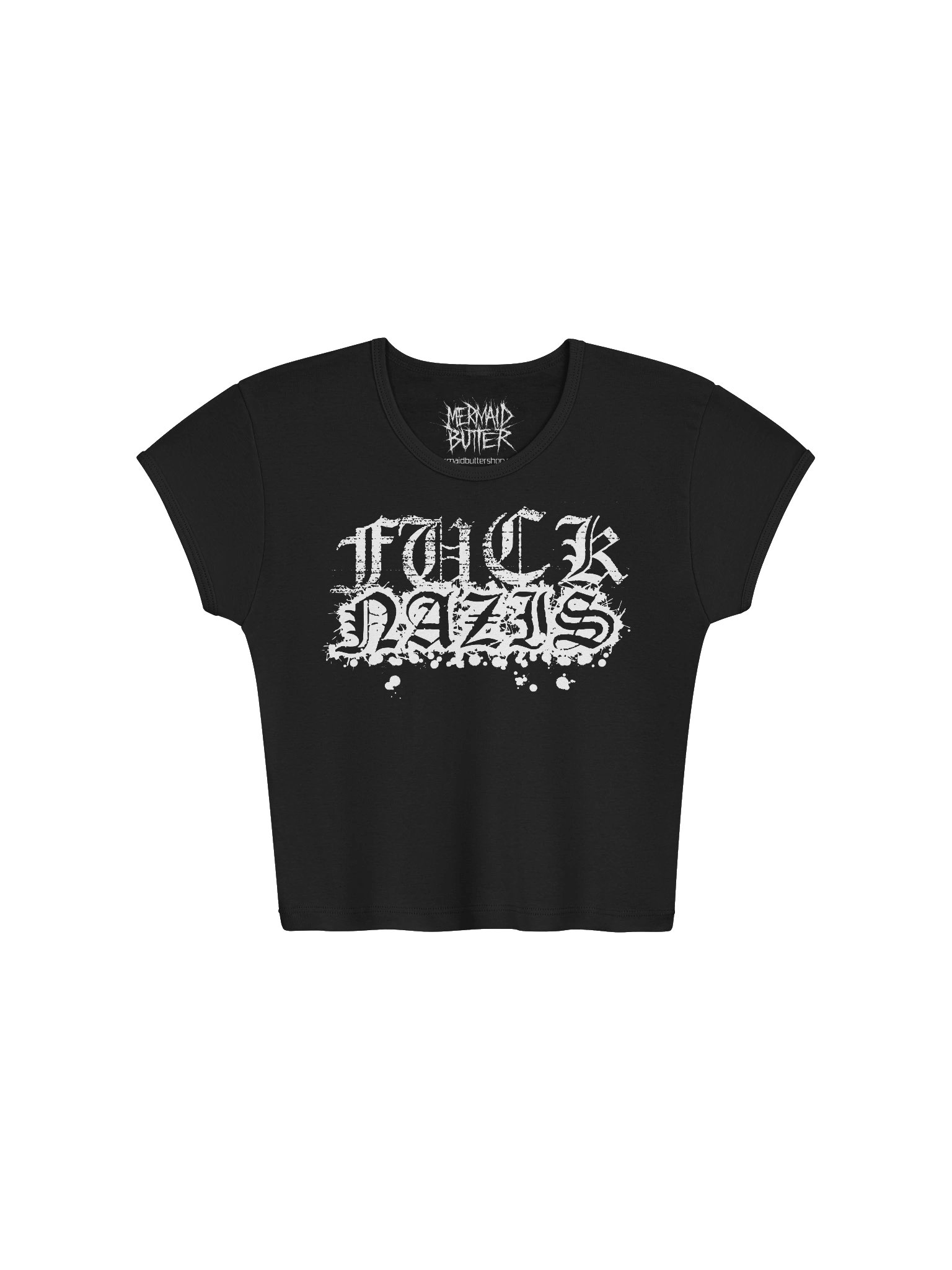 FUCK NAZIS Baby Crop product image (1)