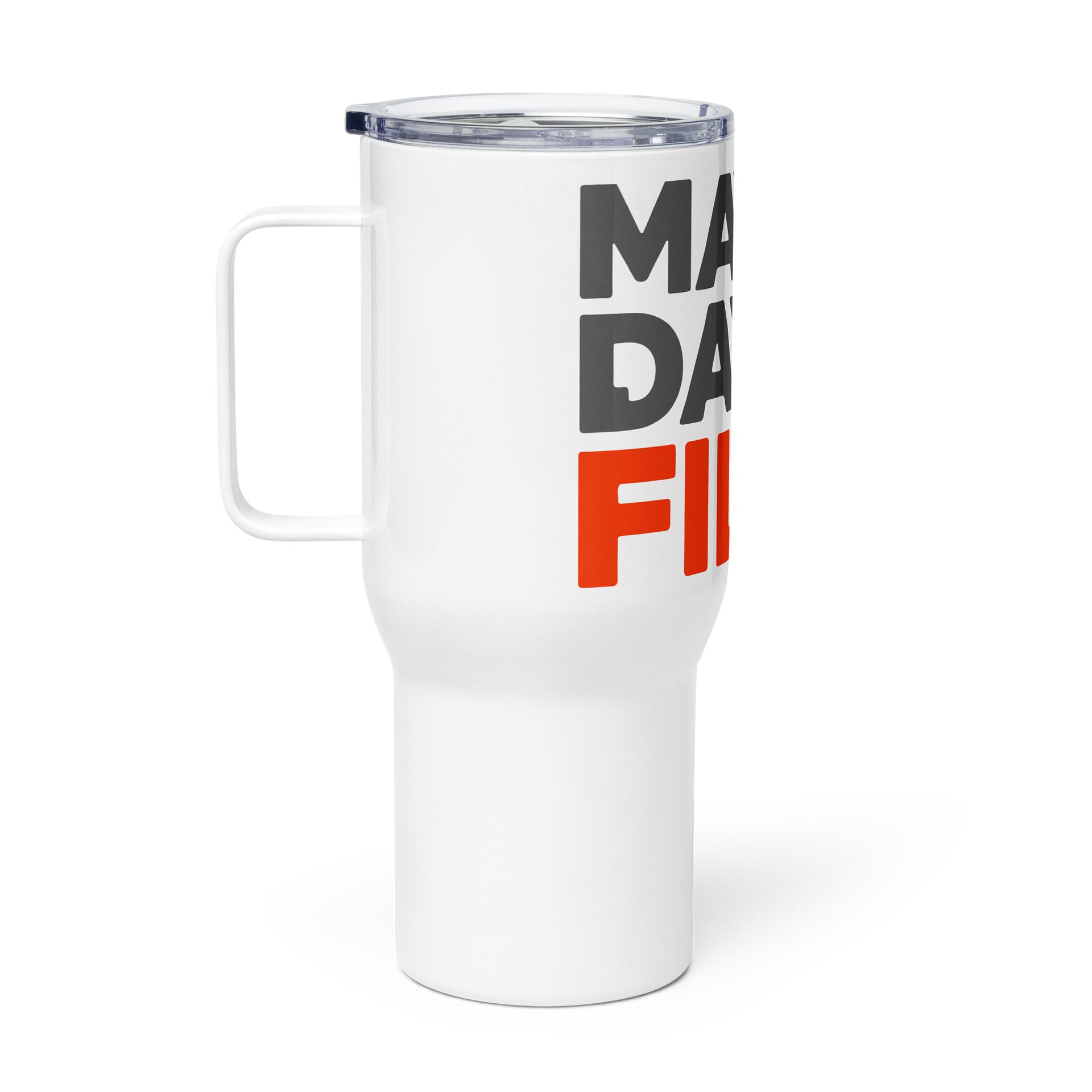 Reisebecher mit MayDayFiles Logo product image (1)