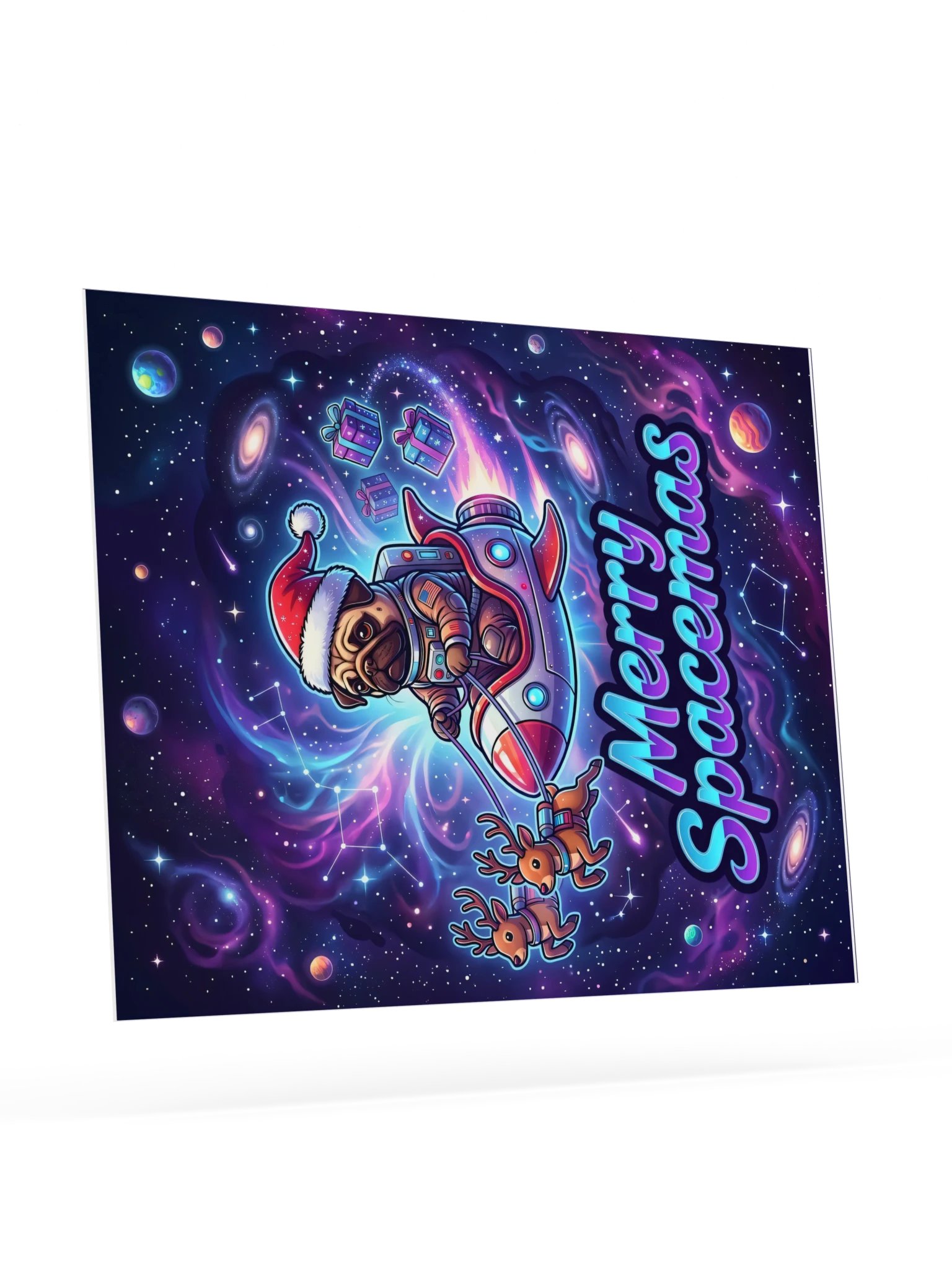 Spacemas Pug Poster product image (23)