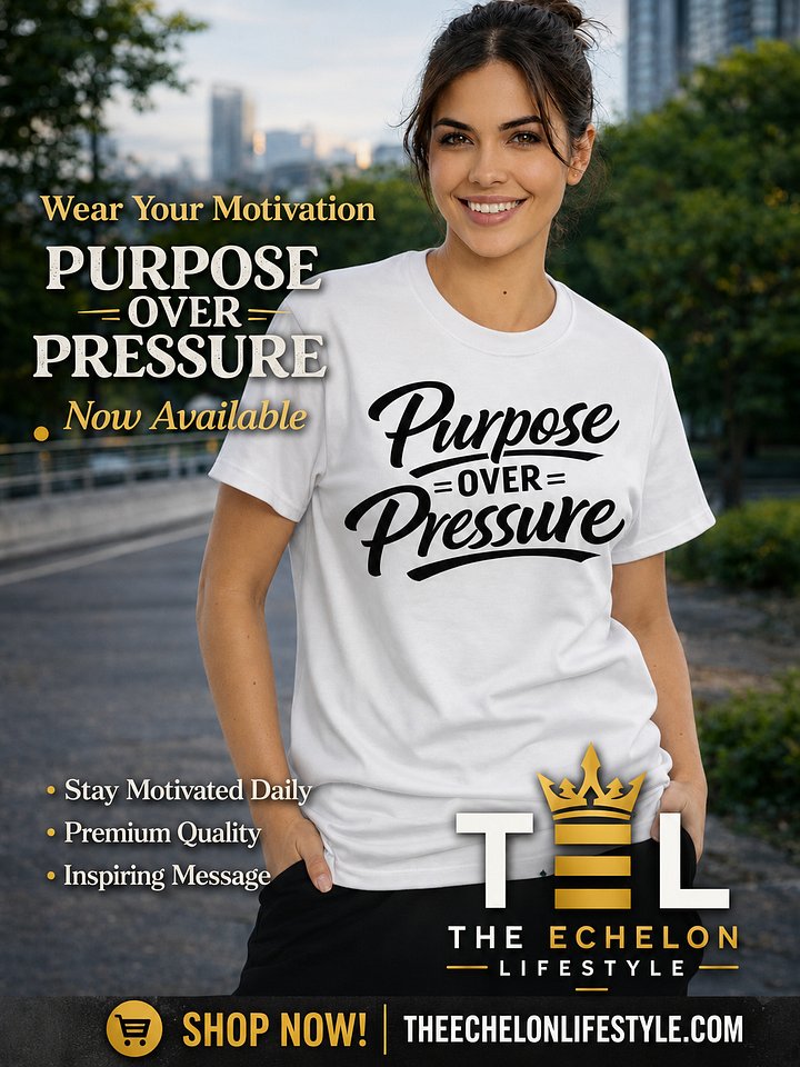 Purpose Over Pressure - Mindset Tee product image (1)