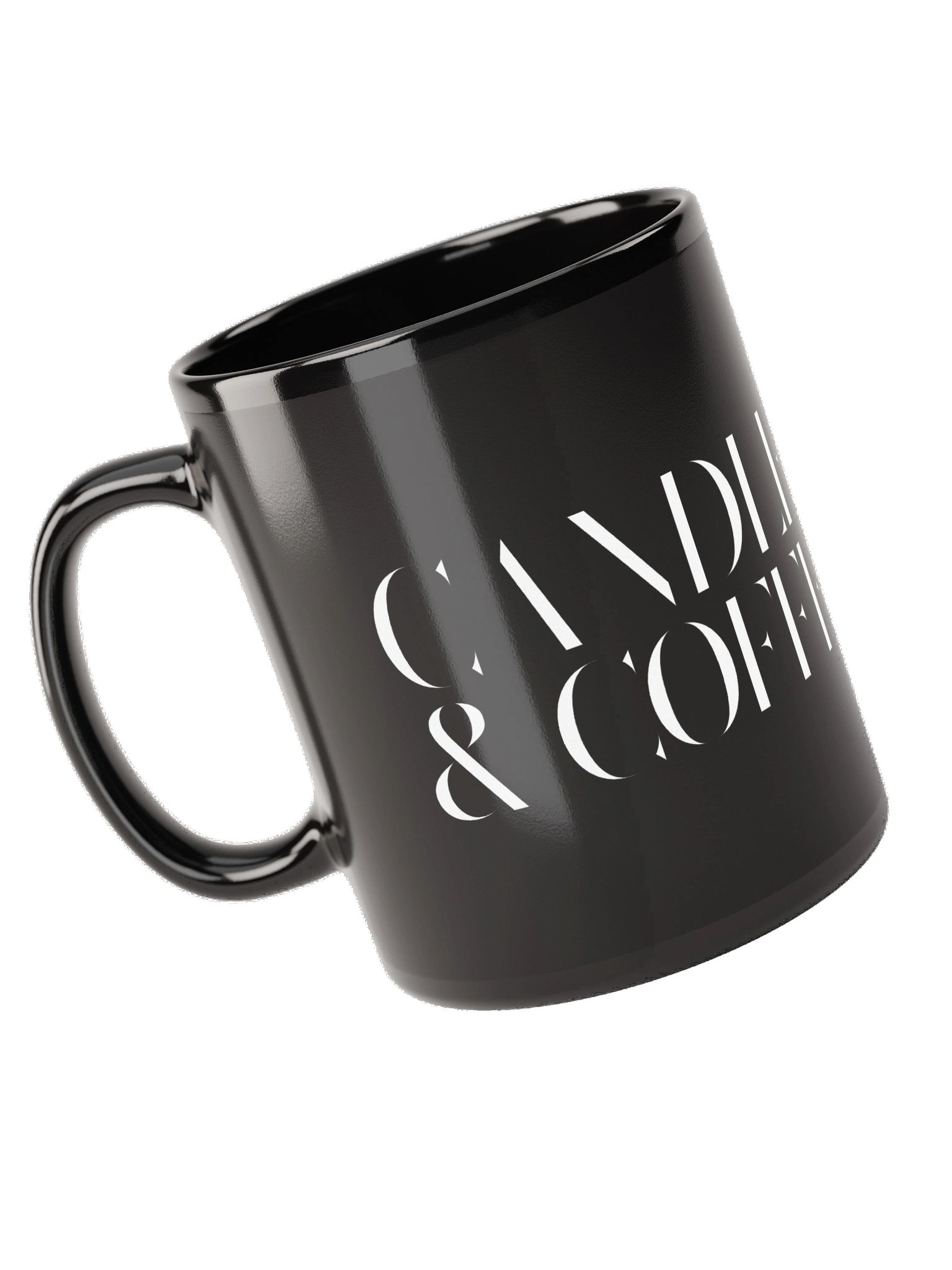 Candles & Coffee Black Glossy Mug product image (10)