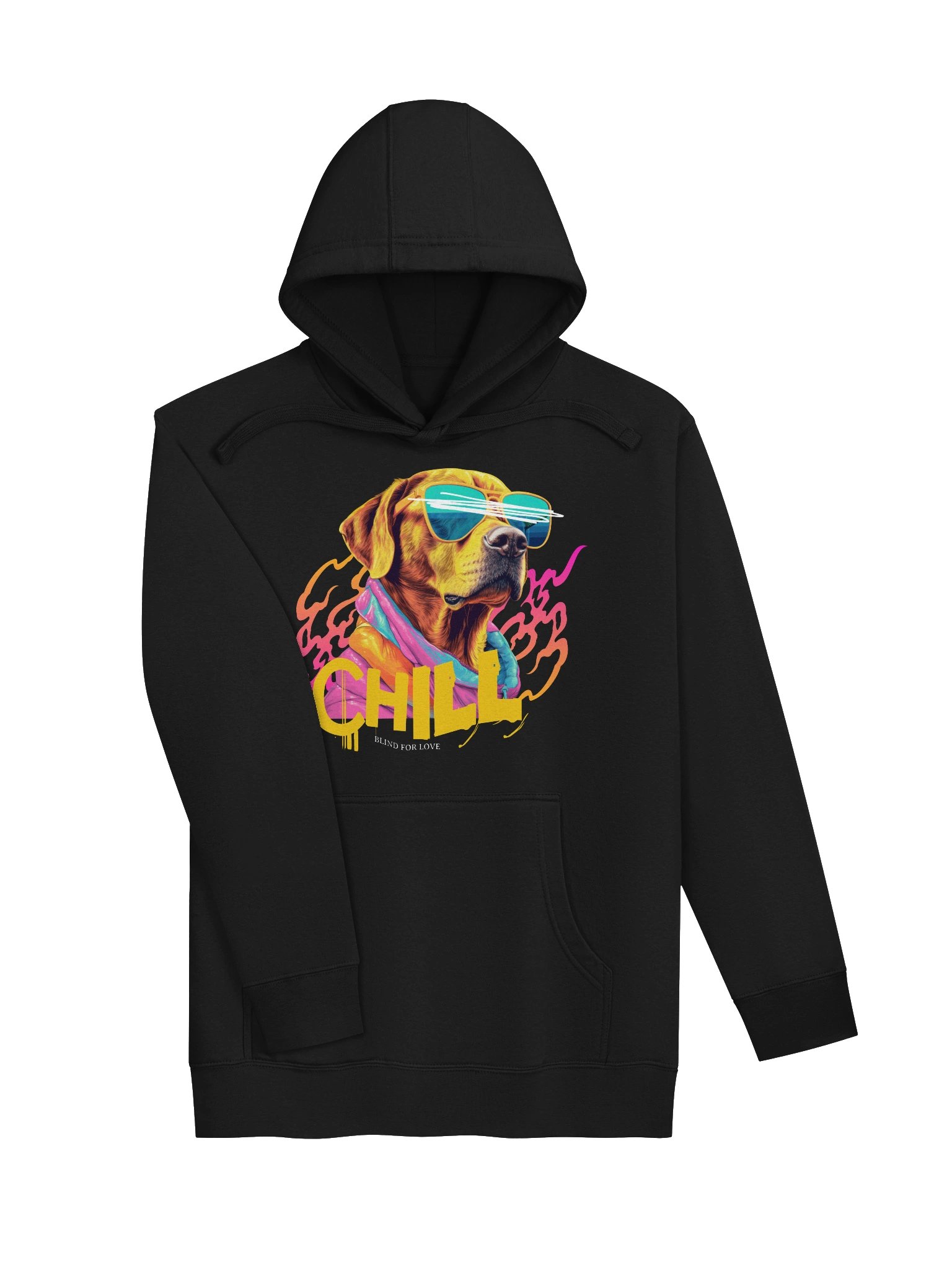 Chill Dog Unisex Hoodie: Fashionable Comfort Casual Wear product image (3)