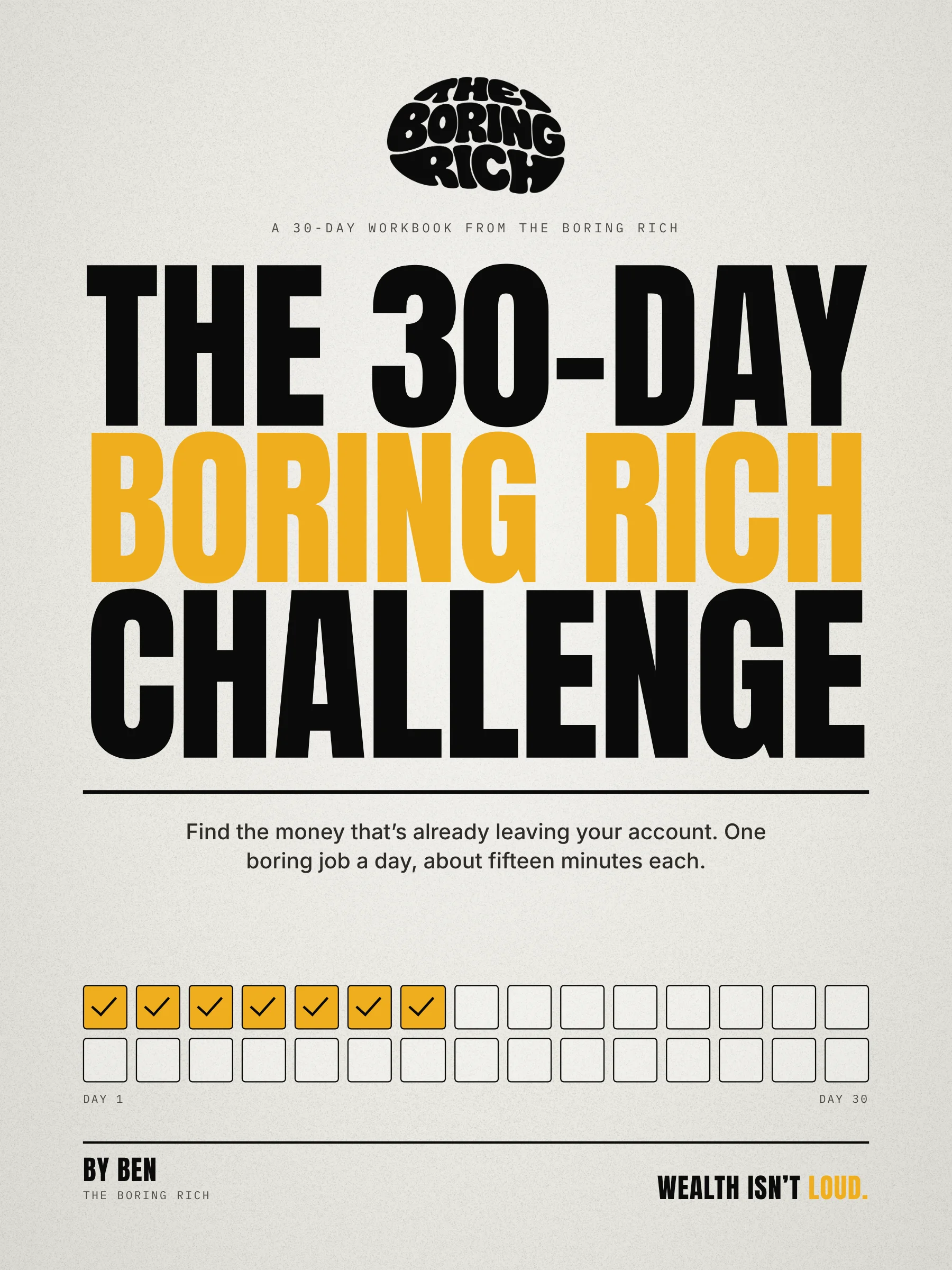 Get the 30-Day Boring Rich Challenge product image (1)