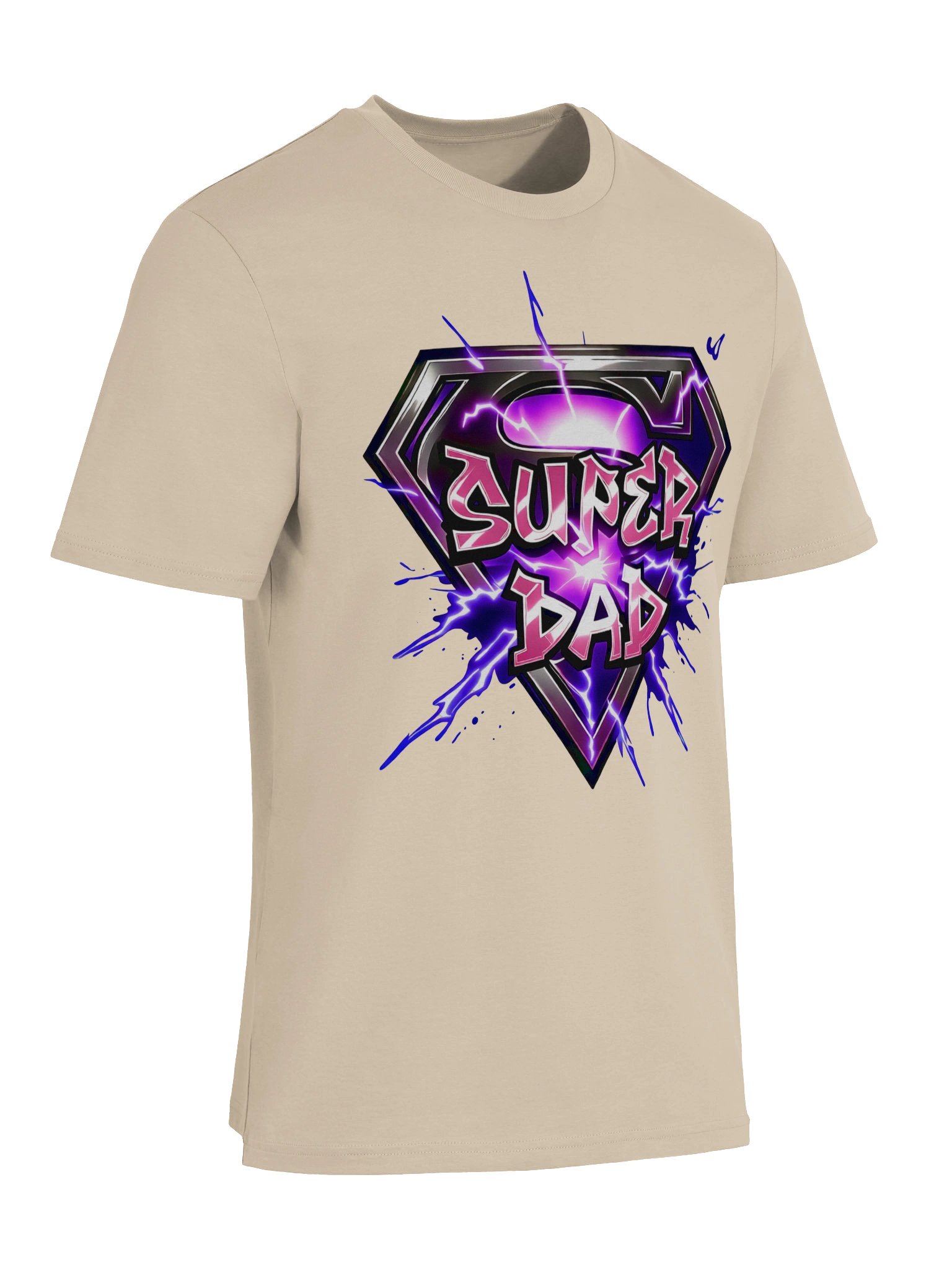 Super Girl Dad Lightning Shield Tee product image (6)