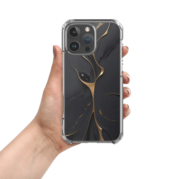 MagSafe® Clear Case for iPhone® – Golden Noir Elegance product image (13)