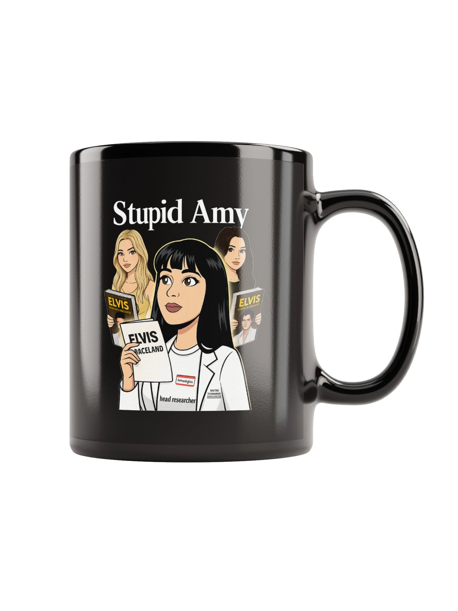 Stupid Amy Black Glossy Mug product image (3)