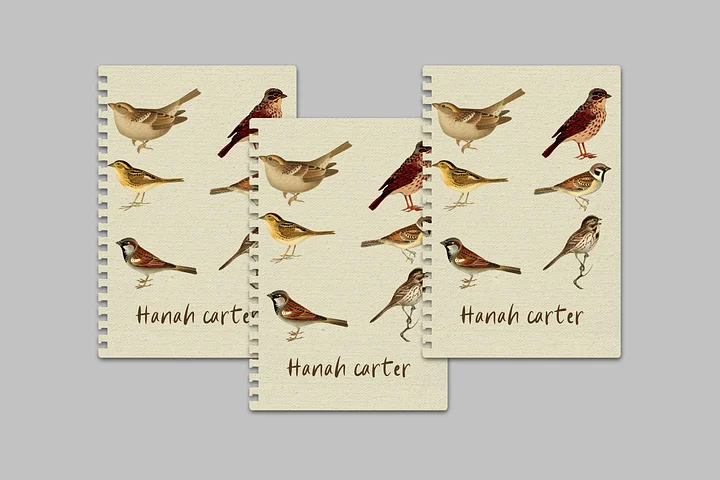 Sparrow: Notebook Cover Canva Template product image (1)