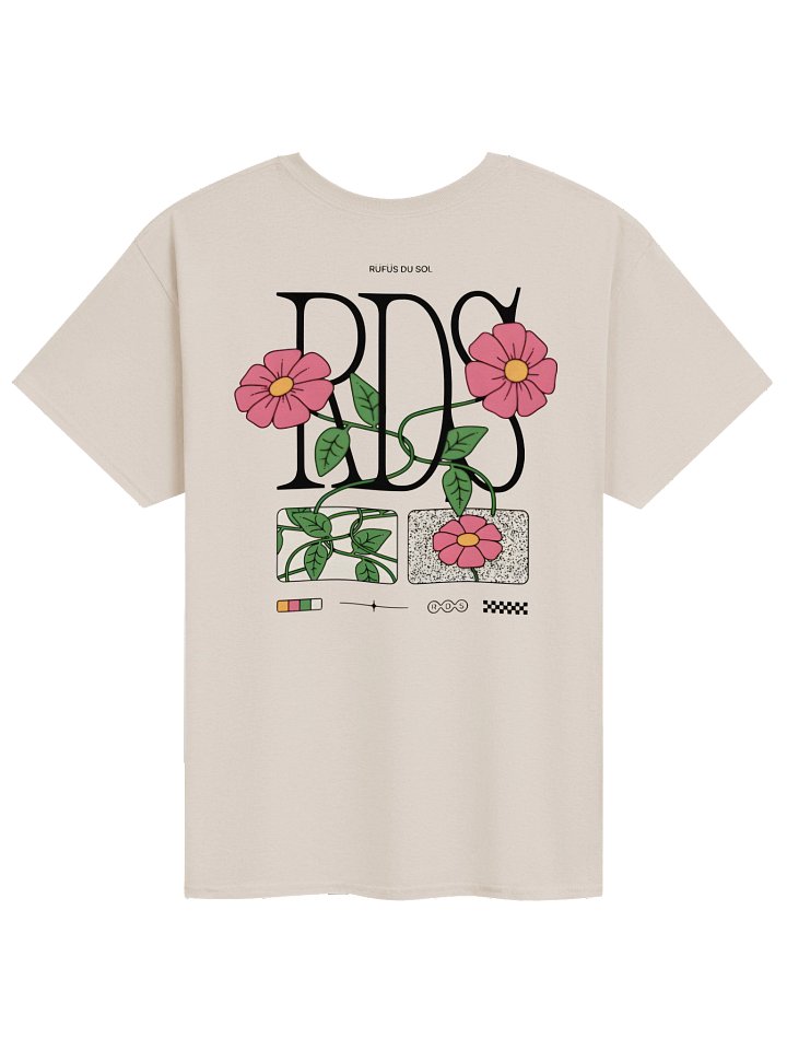 RÜFÜS DU SOL Flower Ecru T-Shirt product image (2)