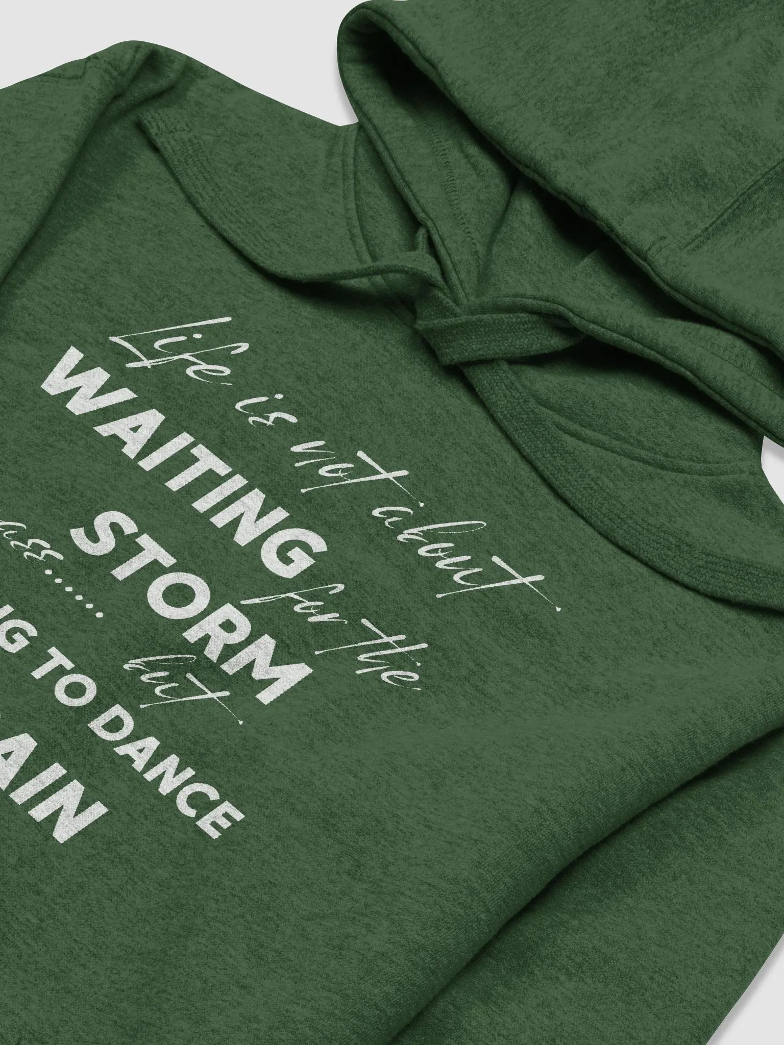 "LEARNING TO DANCE in the RAIN" Premium Unisex Hoodie product image (3)