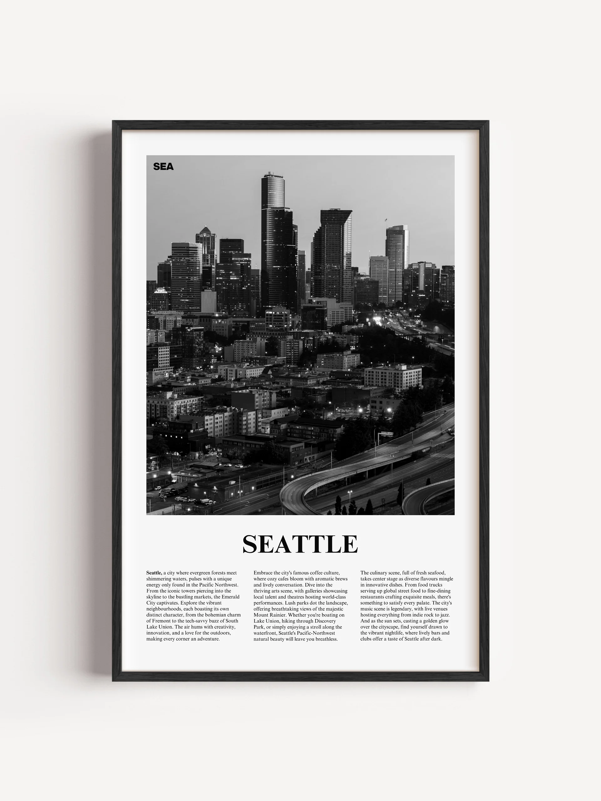Seattle 04 Newspaper Poster product image (1)