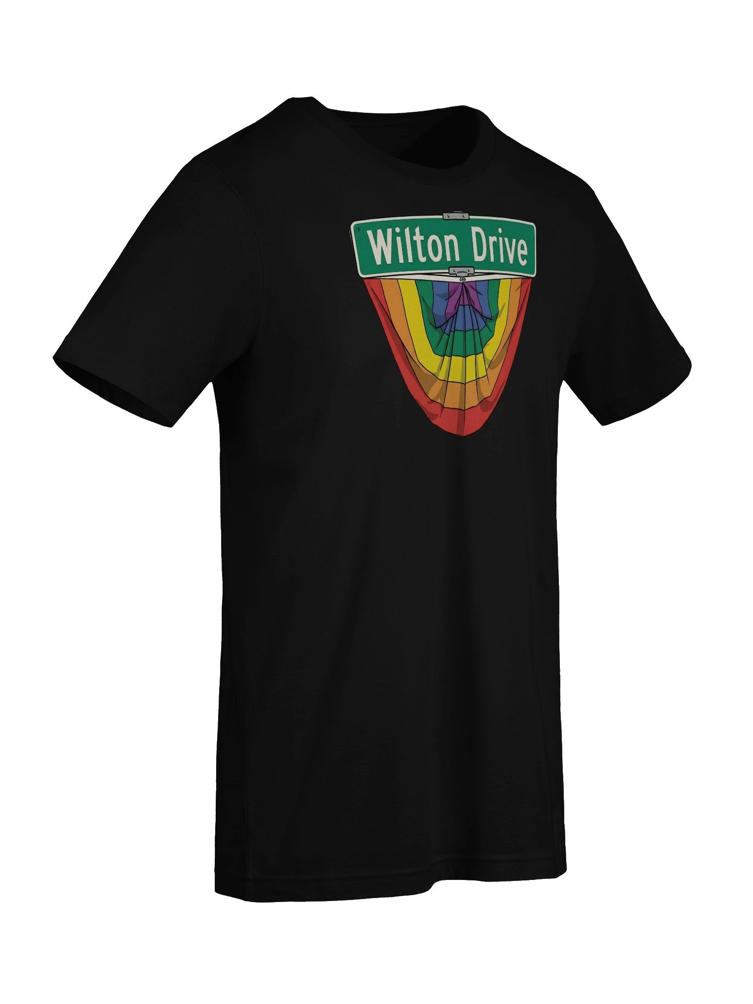 Wilton Drive Rainbow Pride Street Sign T-shirt product image (9)